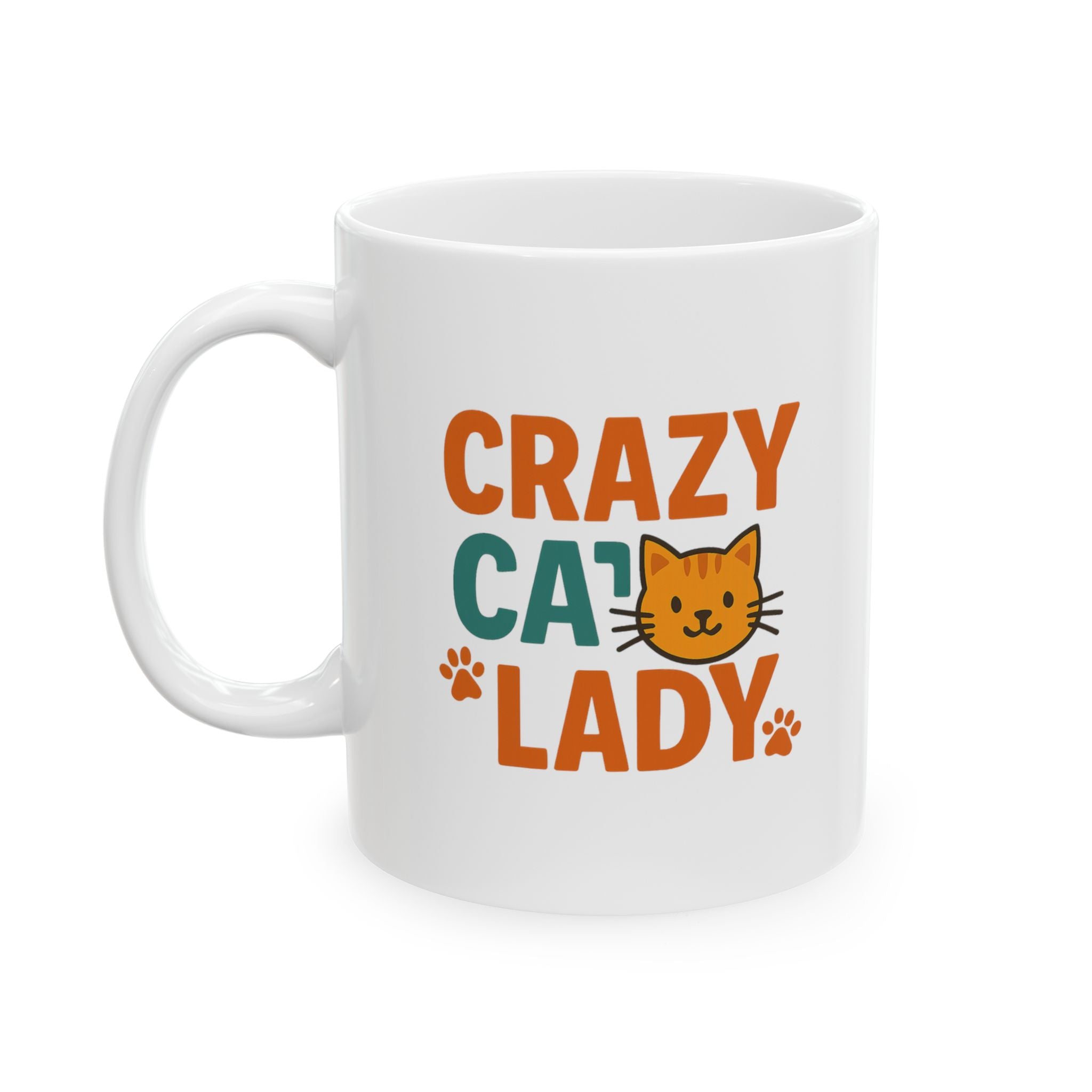 Crazy Cat Lady Fully Operational Coffee Mug | Cat Humor Gift | Ceramic Mug