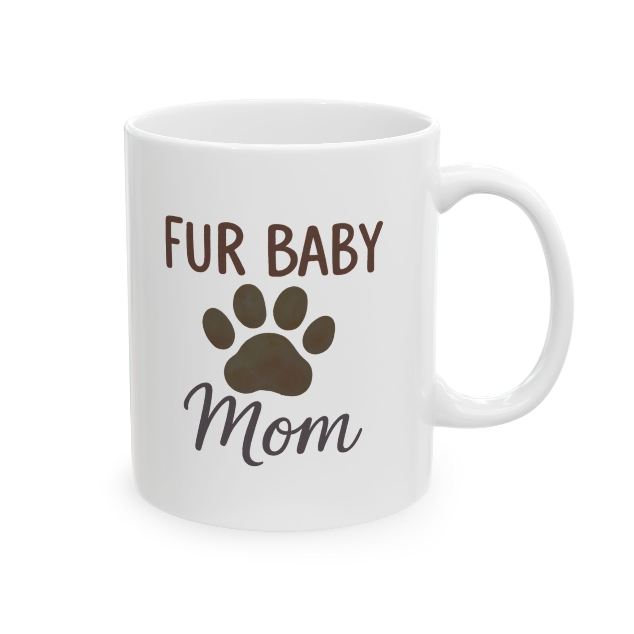 Fur Babies Over Everything Coffee Mug | Pet Parent Humor | Ceramic Mug