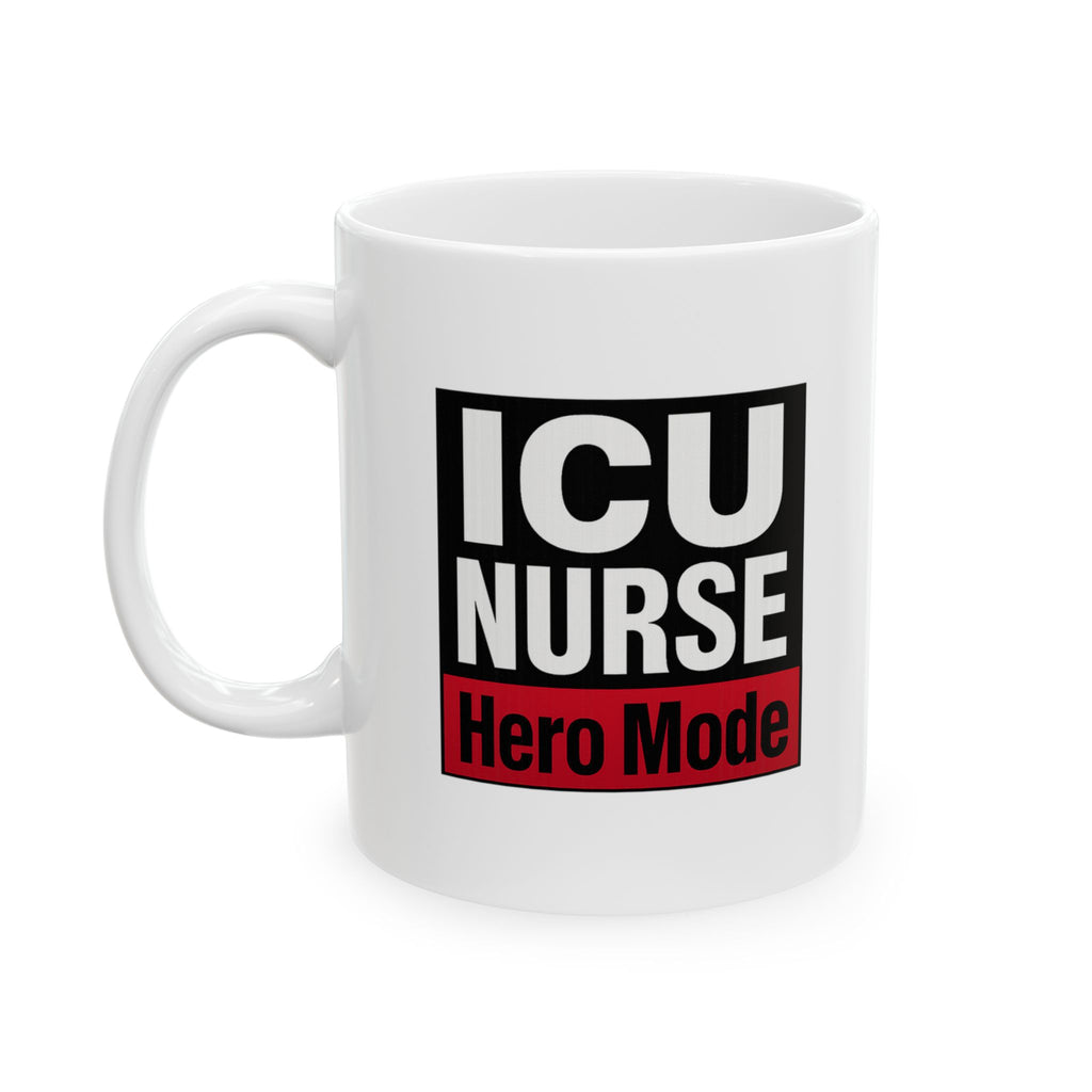 ICU Nurse Because Badass Is Not A Job Title Coffee Mug | ICU Nurse Gift | Ceramic Mug
