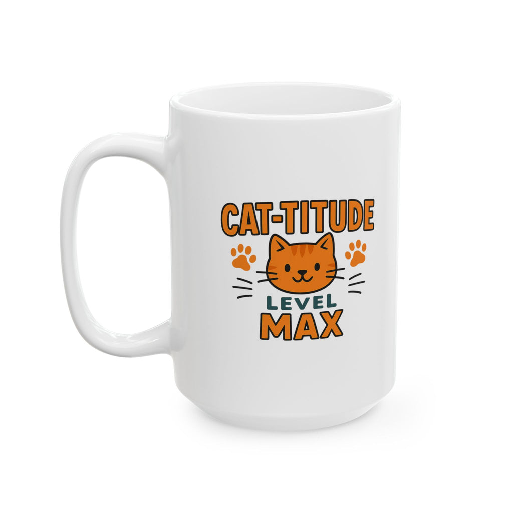 Channeling My Inner Cat Today Coffee Mug | Cat Attitude Humor | Ceramic Mug