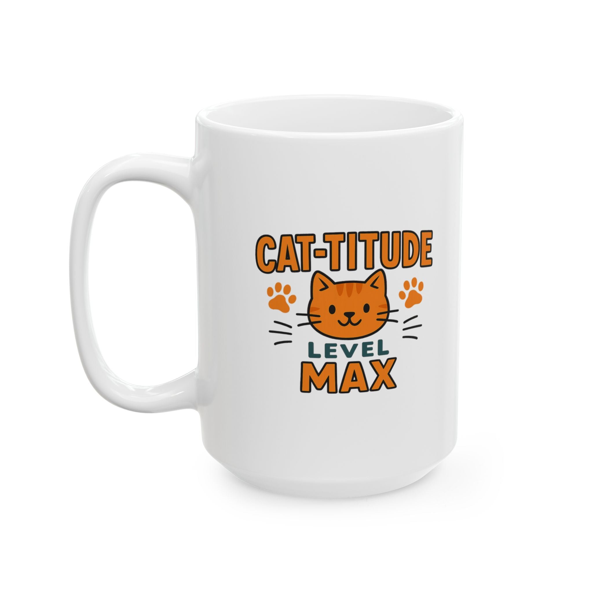 Channeling My Inner Cat Today Coffee Mug | Cat Attitude Humor | Ceramic Mug