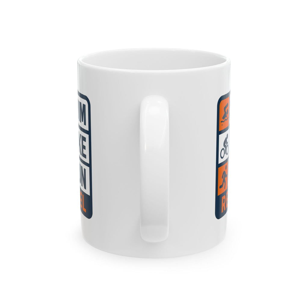 Triathlete Swim Bike Run Refuel Ceramic Mug