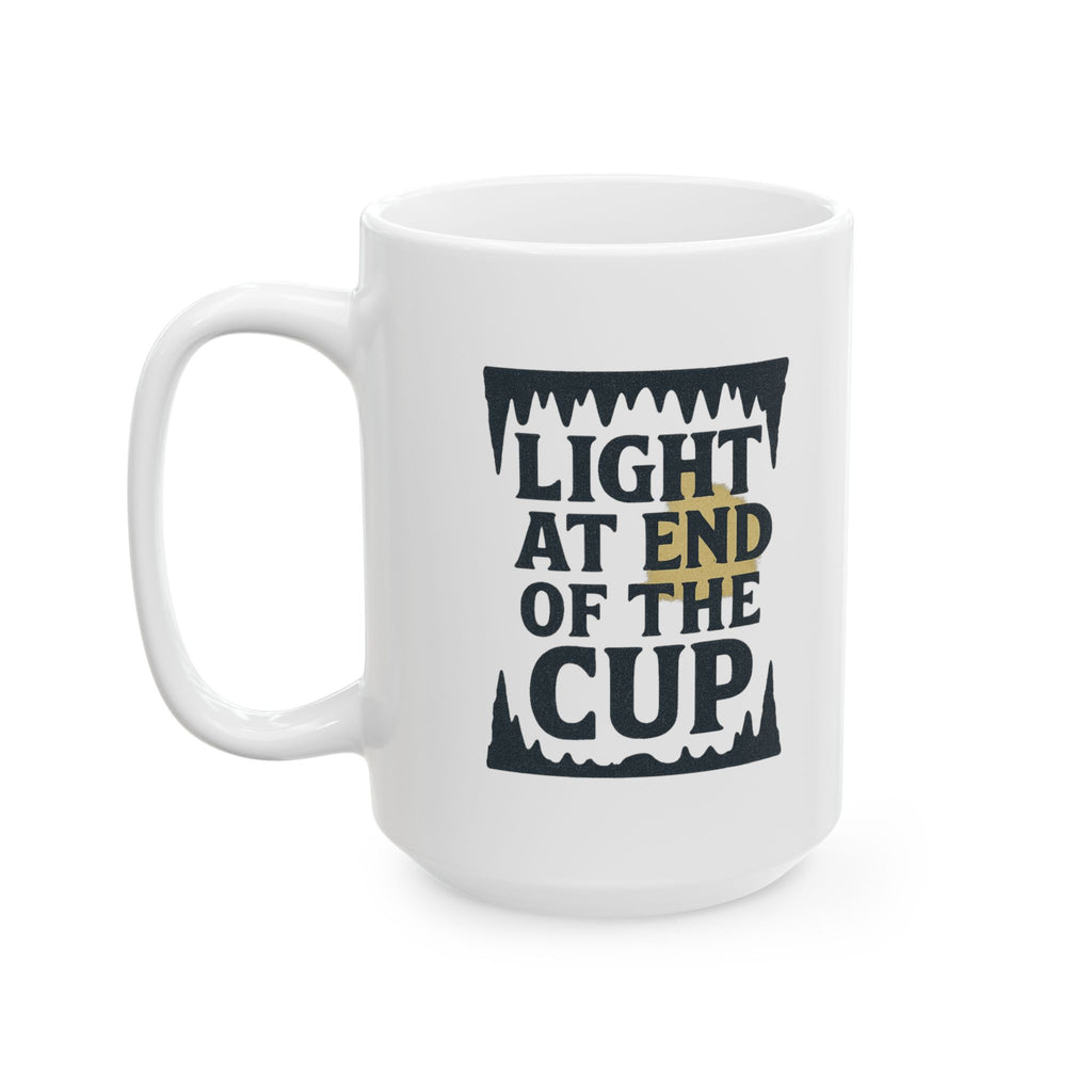 Caver Spelunker Light At The End Of The Cup Coffee Mug | Unique Gift | Ceramic Mug