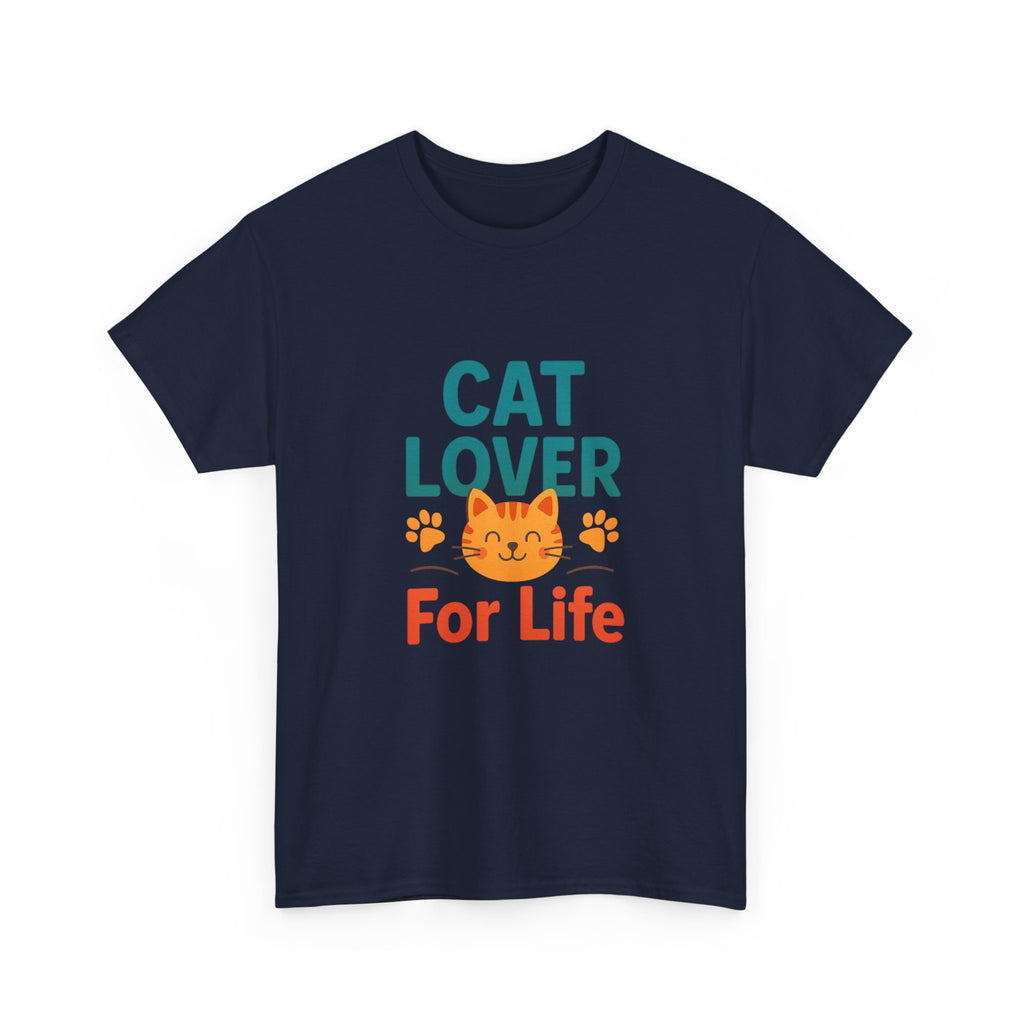 Cat Lover Powered By Caffeine And Purrs T-Shirt | Gift For Her | Graphic Tee