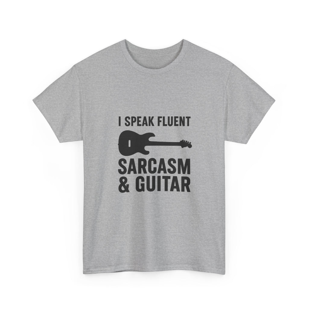 Sarcasm and Guitar Music T-Shirt | Music Lover Gift | Graphic Tee