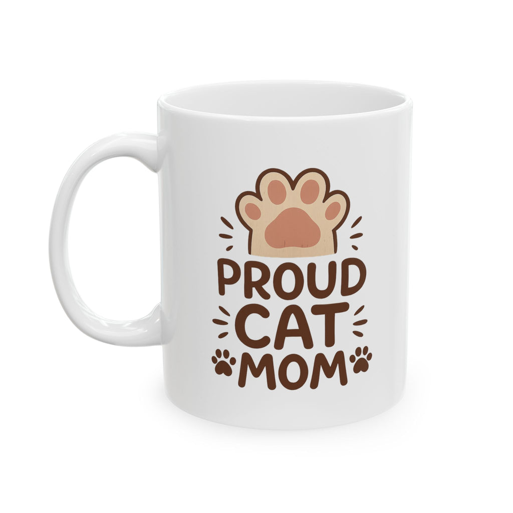 Proud Cat Mom Coffee Mug | Cat Lover Gift | Ceramic Mug