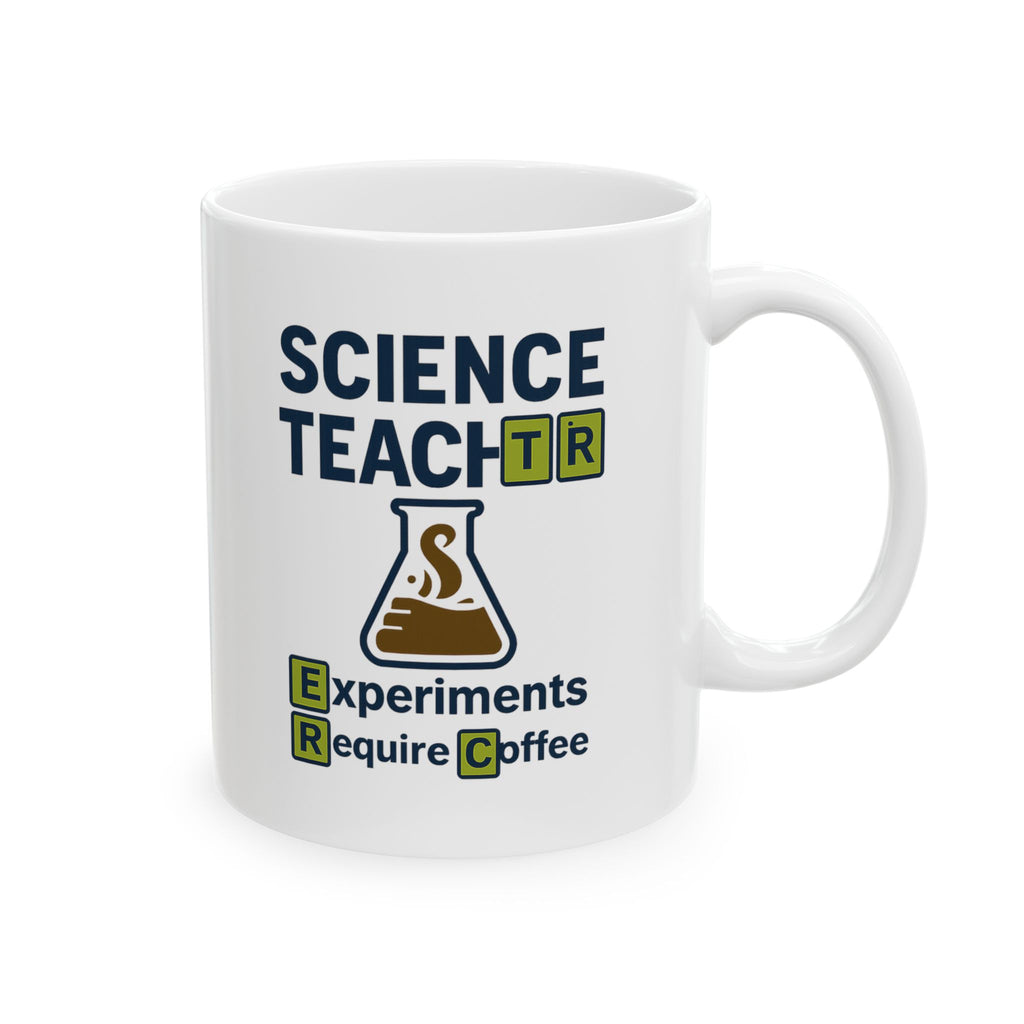 Science Teacher Experiments Require Coffee First Ceramic Mug