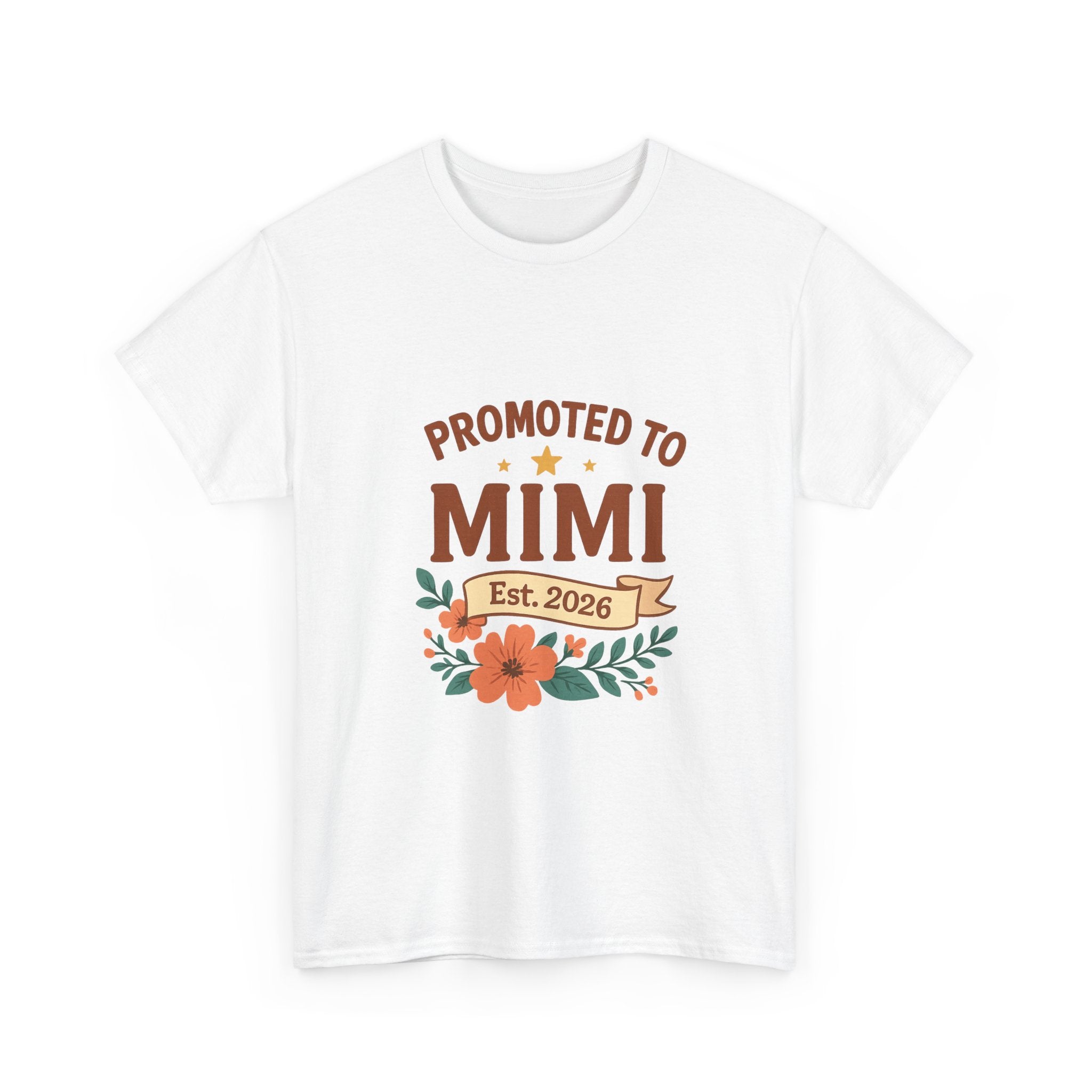 Promoted To Mimi Est 2026 Grandmother T-Shirt | Unique Gift | Graphic Tee