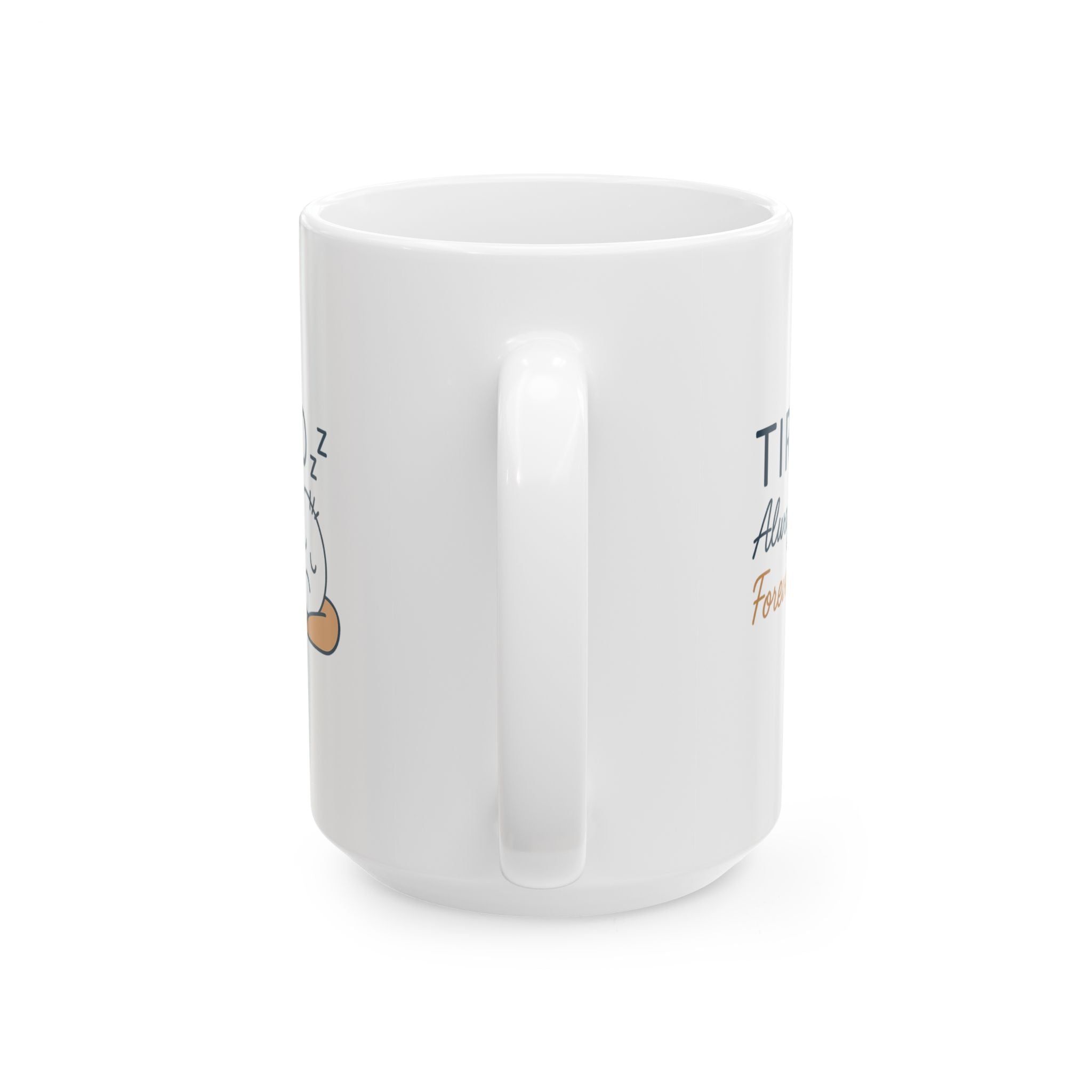 Professionally Exhausted Coffee Mug | Funny Tired Humor | Ceramic Mug