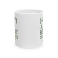 Bunny Parent Hoppy And Heavily Caffeinated Coffee Mug | Unique Gift | Ceramic Mug