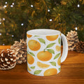 Watercolor Oranges Full Wrap Coffee Mug | Fruit Gift | Ceramic Mug