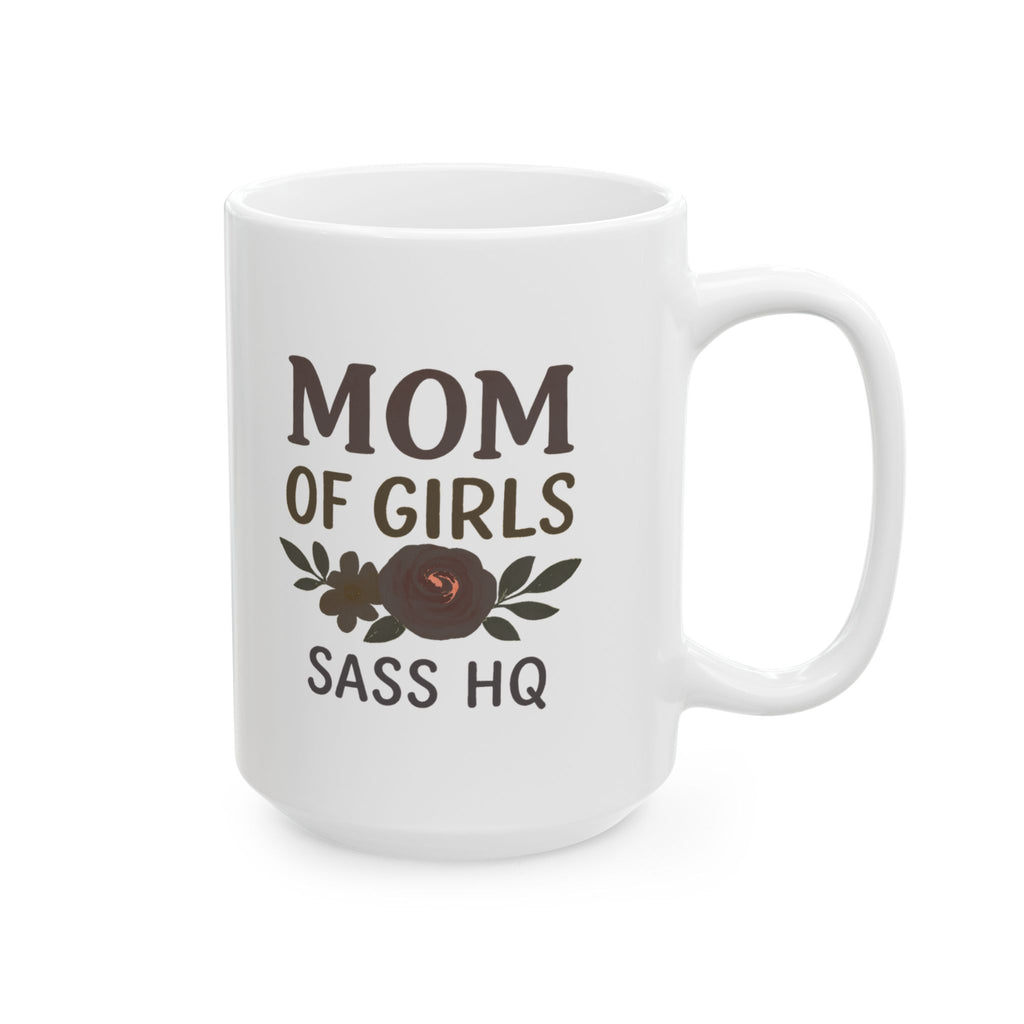 Three Girls One Mom Send Coffee Coffee Mug | Funny Girl Mom Gift | Ceramic Mug