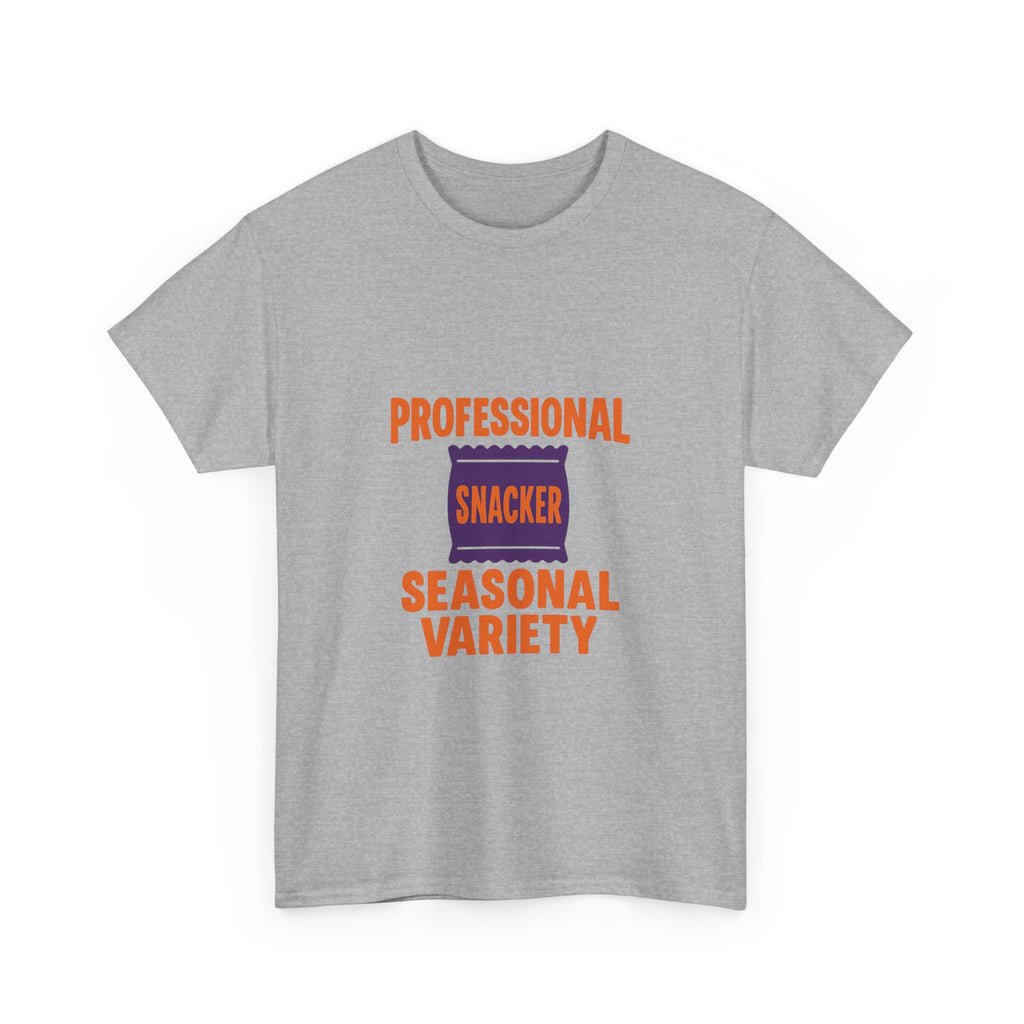 Professional Snacker Seasonal Variety T-Shirt | Unique Gift | Graphic Tee