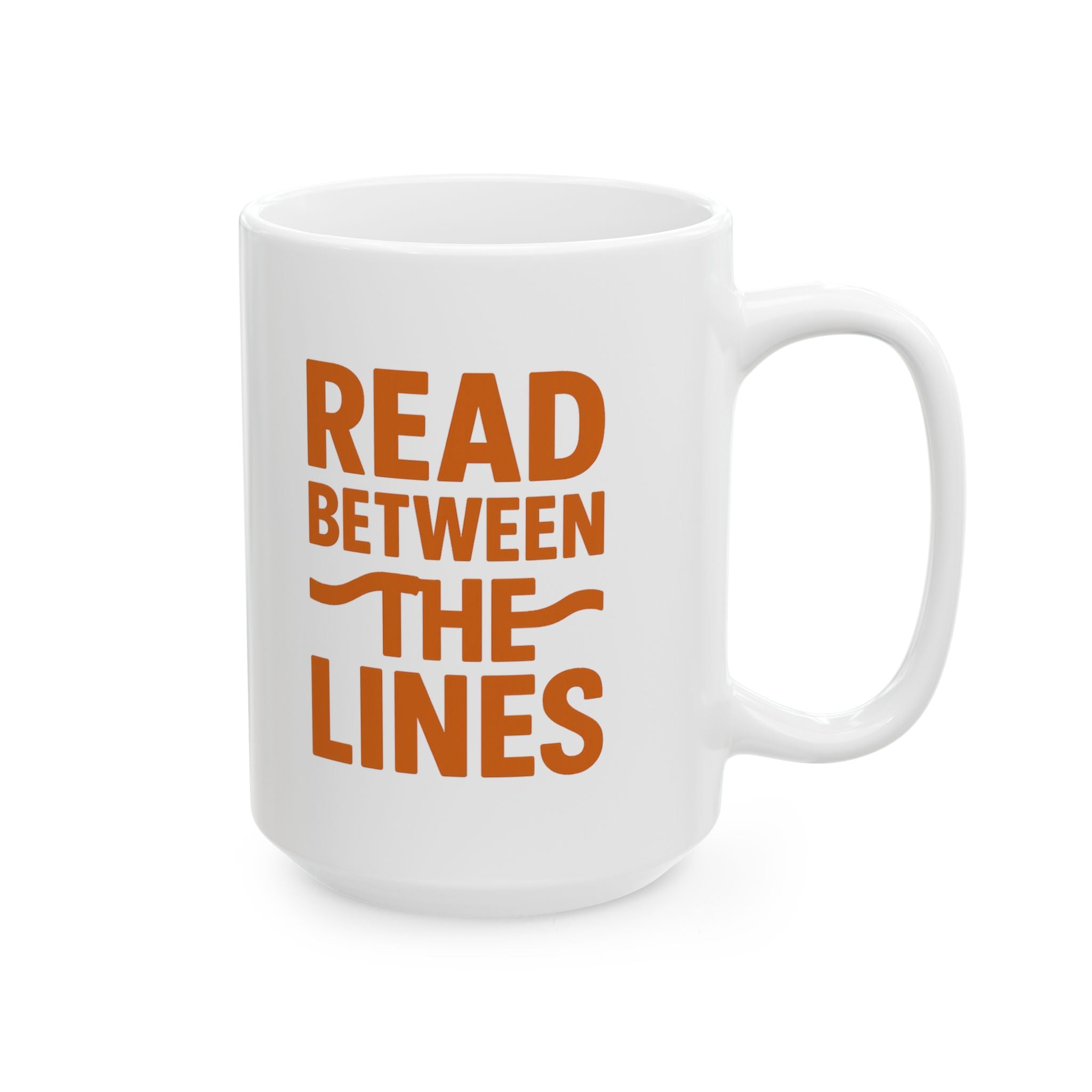 Dyslexic Thinker Read Between The Lines Coffee Mug | Unique Gift | Ceramic Mug