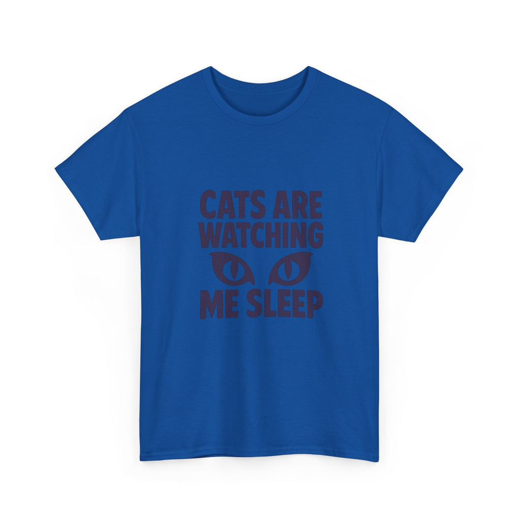 Dog Person Cats Are Watching Me Sleep T-Shirt | Cat Lover Gift | Graphic Tee