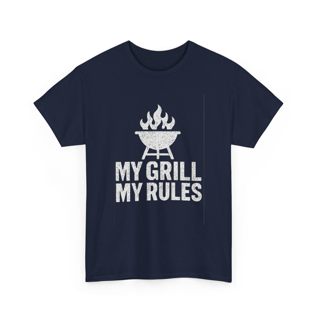 BBQ Rules My Grill My Rules Dad T-Shirt | Gift for Dad | Graphic Tee
