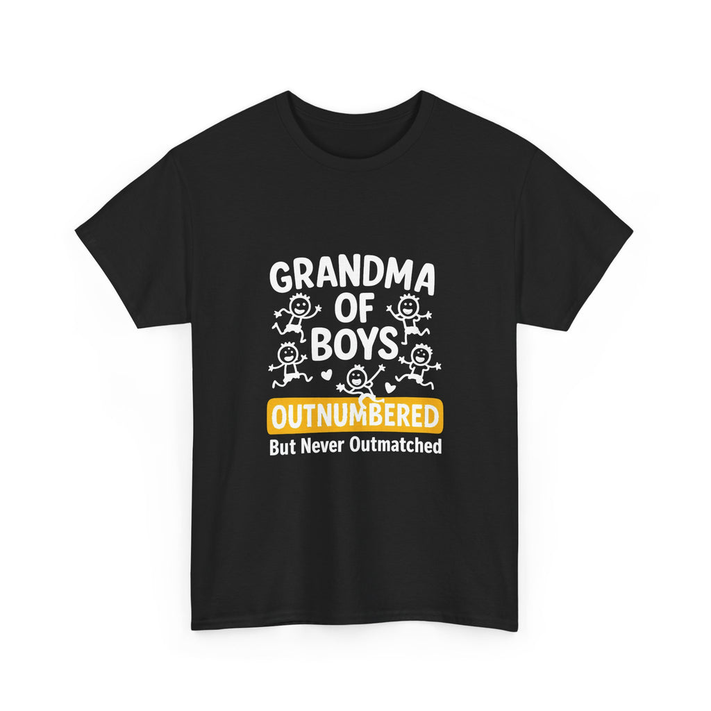 Grandma Of Boys Outnumbered T-Shirt | Gift for Grandma | Graphic Tee