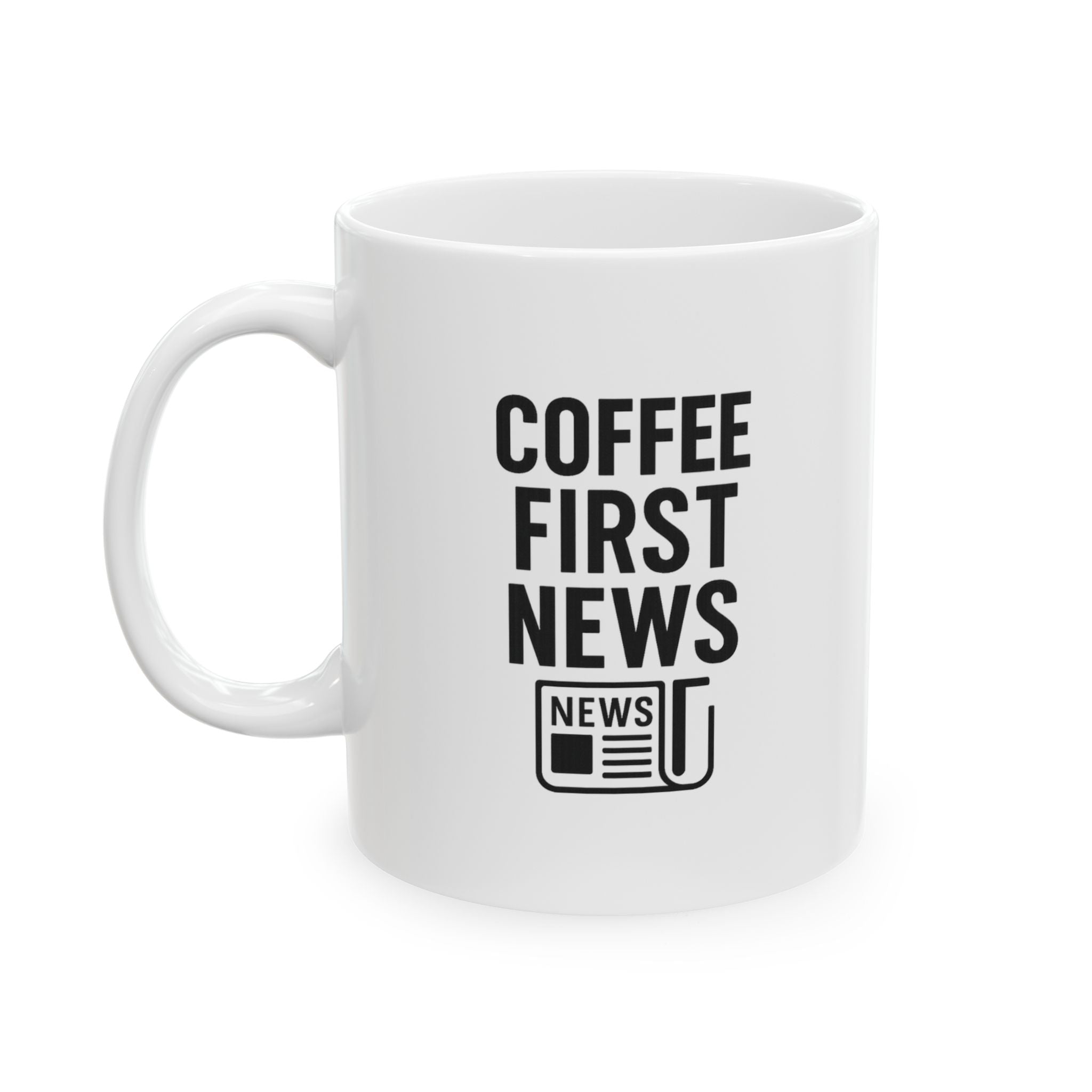Reporter Coffee First News Later Coffee Mug | Coffee Lover Gift | Ceramic Mug