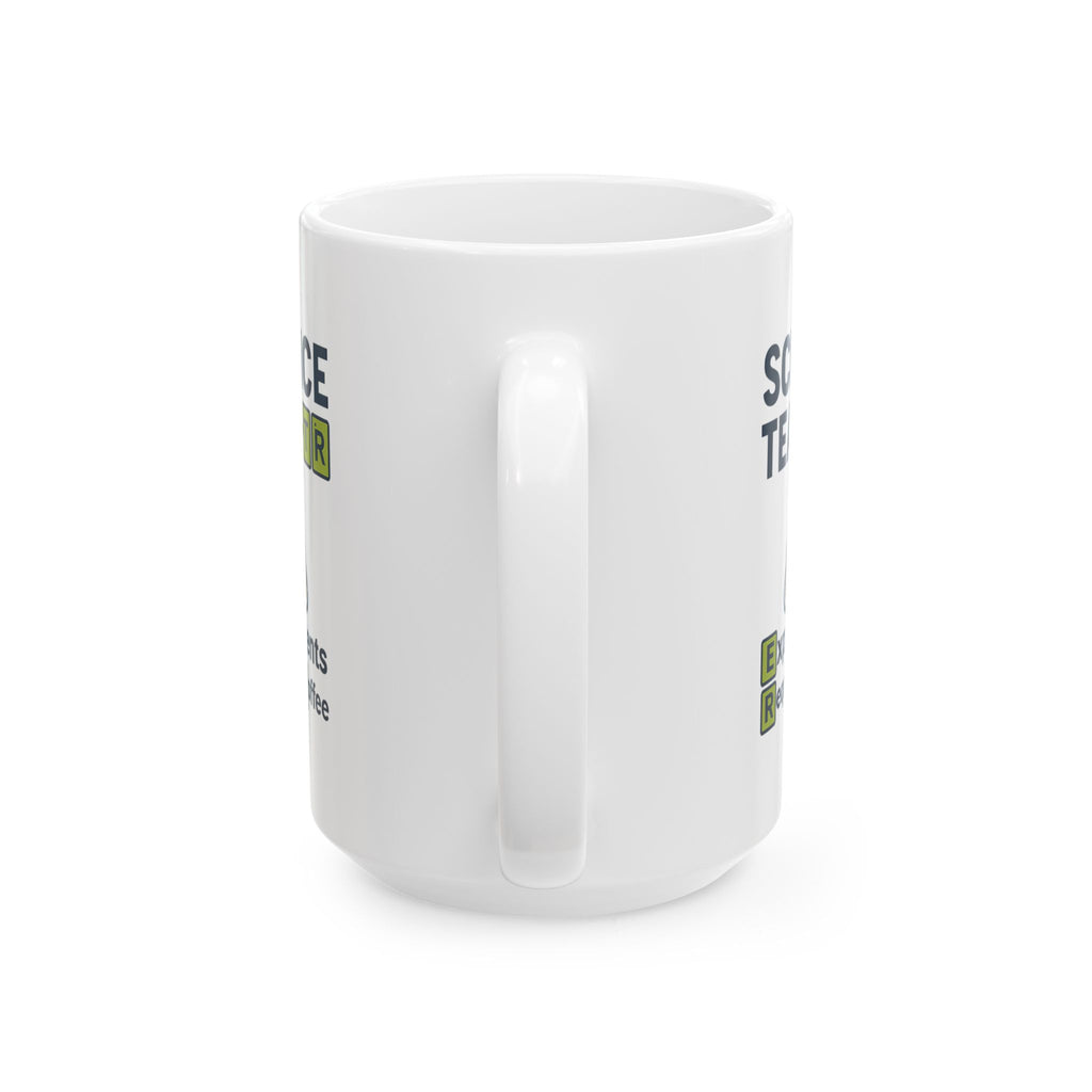 Science Teacher Experiments Require Coffee First Ceramic Mug