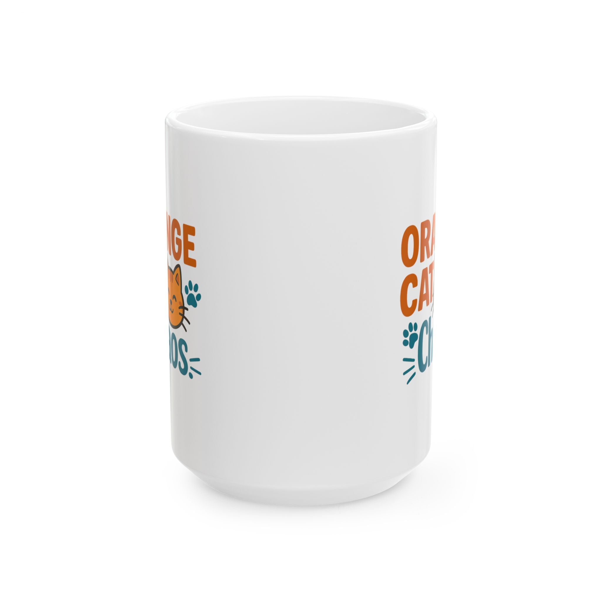 Orange Cat Chaos Mode Activated Coffee Mug | Funny Pet Humor | Ceramic Mug