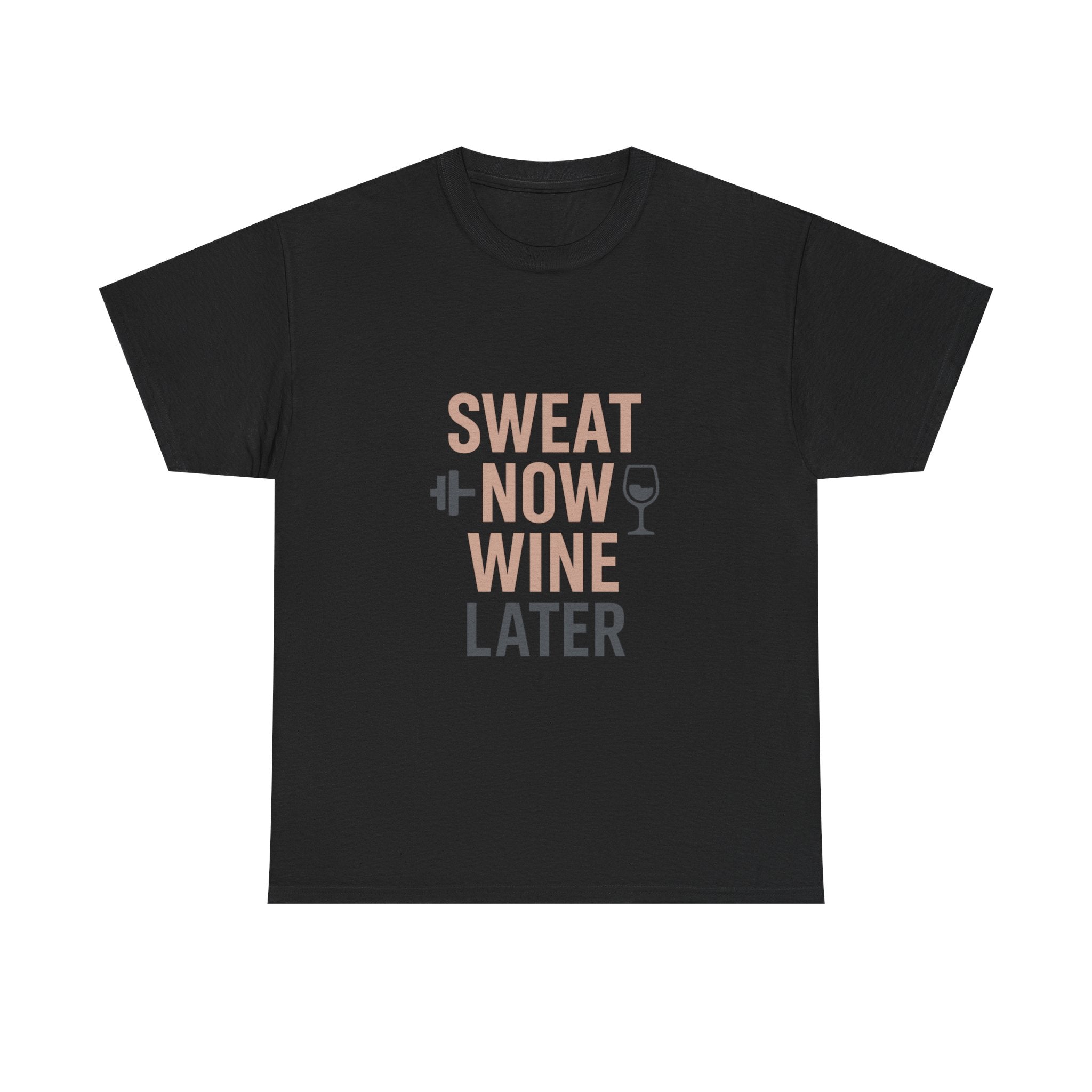 Gym Mom Sweat Now Wine Later T-Shirt | Gift for Mom | Graphic Tee