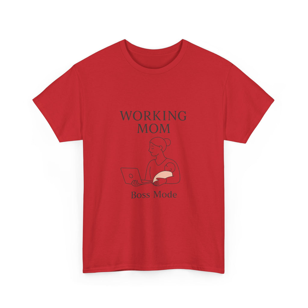 Working Mom Boss Mode On T-Shirt | Funny Mom Humor | Graphic Tee