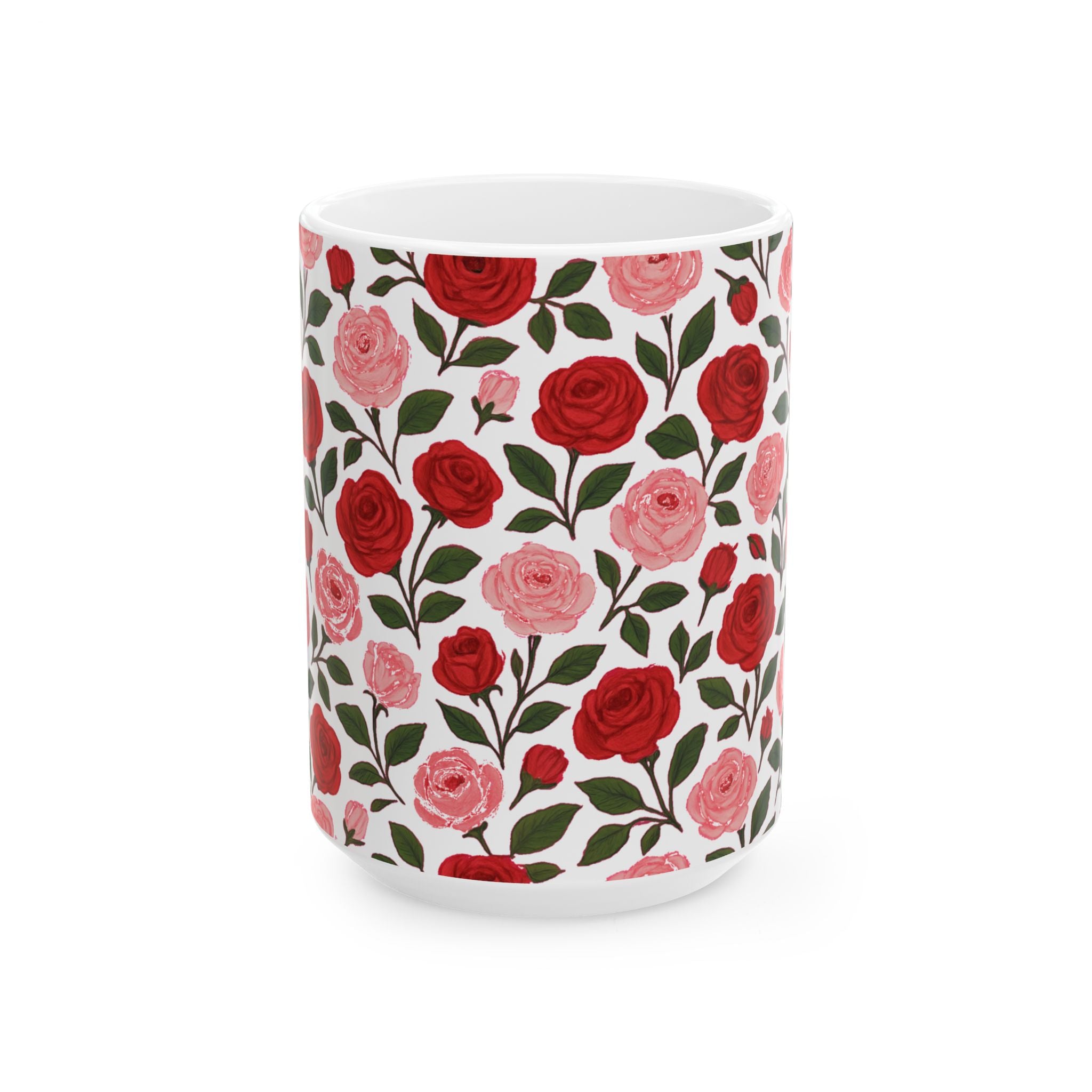 Pink Roses Coffee Mug | Unique Gift | Ceramic Mug