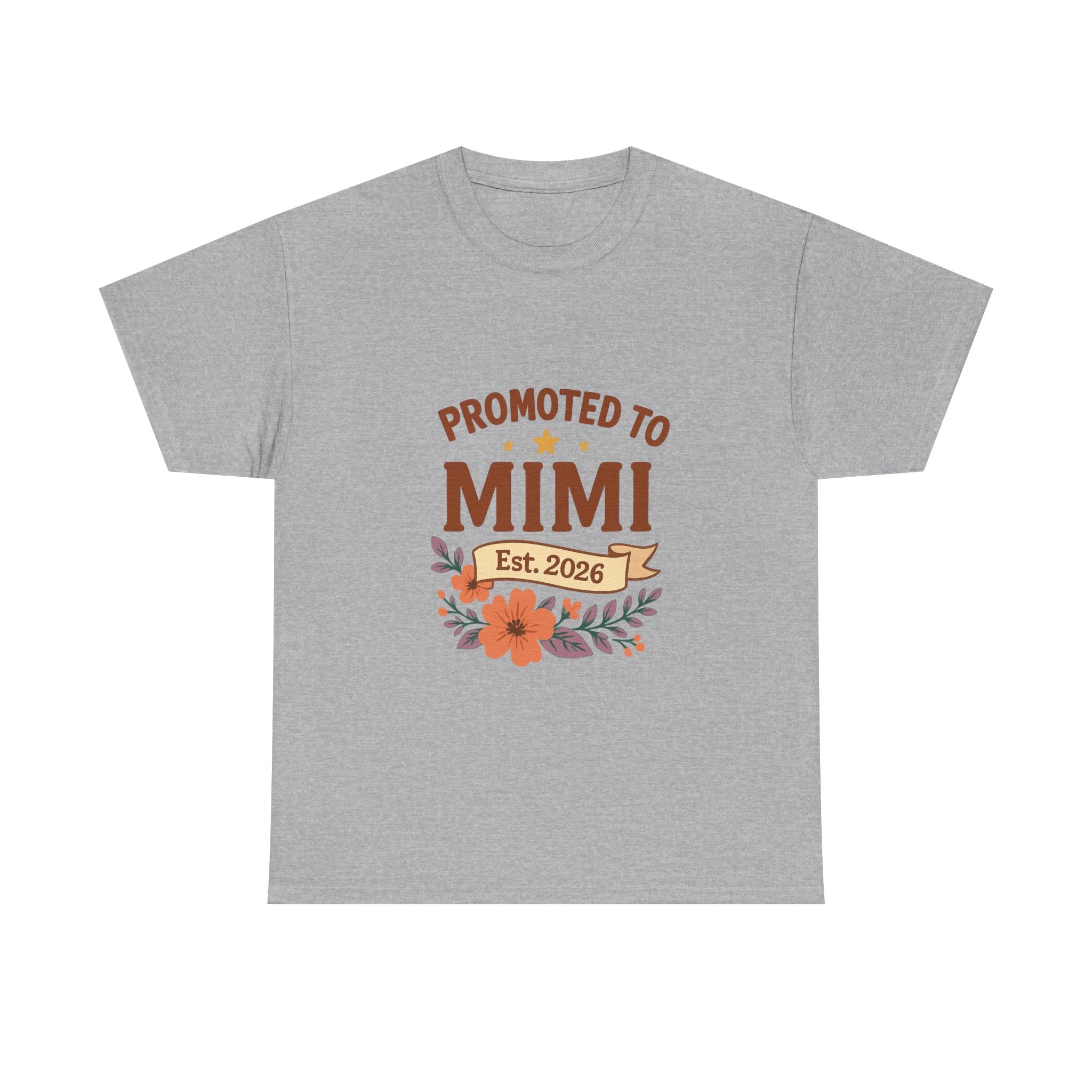 Promoted To Mimi Est 2026 Grandmother T-Shirt | Unique Gift | Graphic Tee