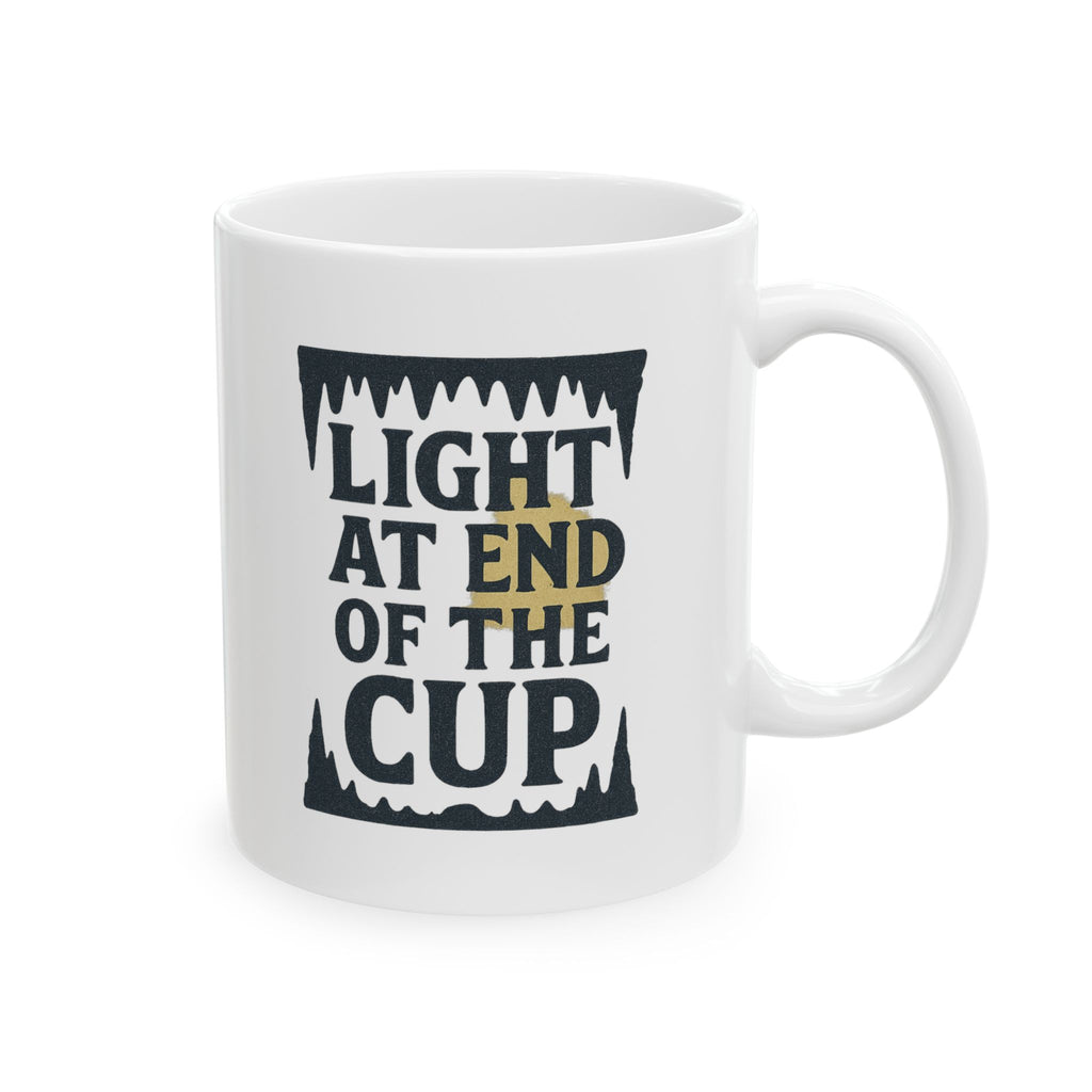 Caver Spelunker Light At The End Of The Cup Coffee Mug | Unique Gift | Ceramic Mug