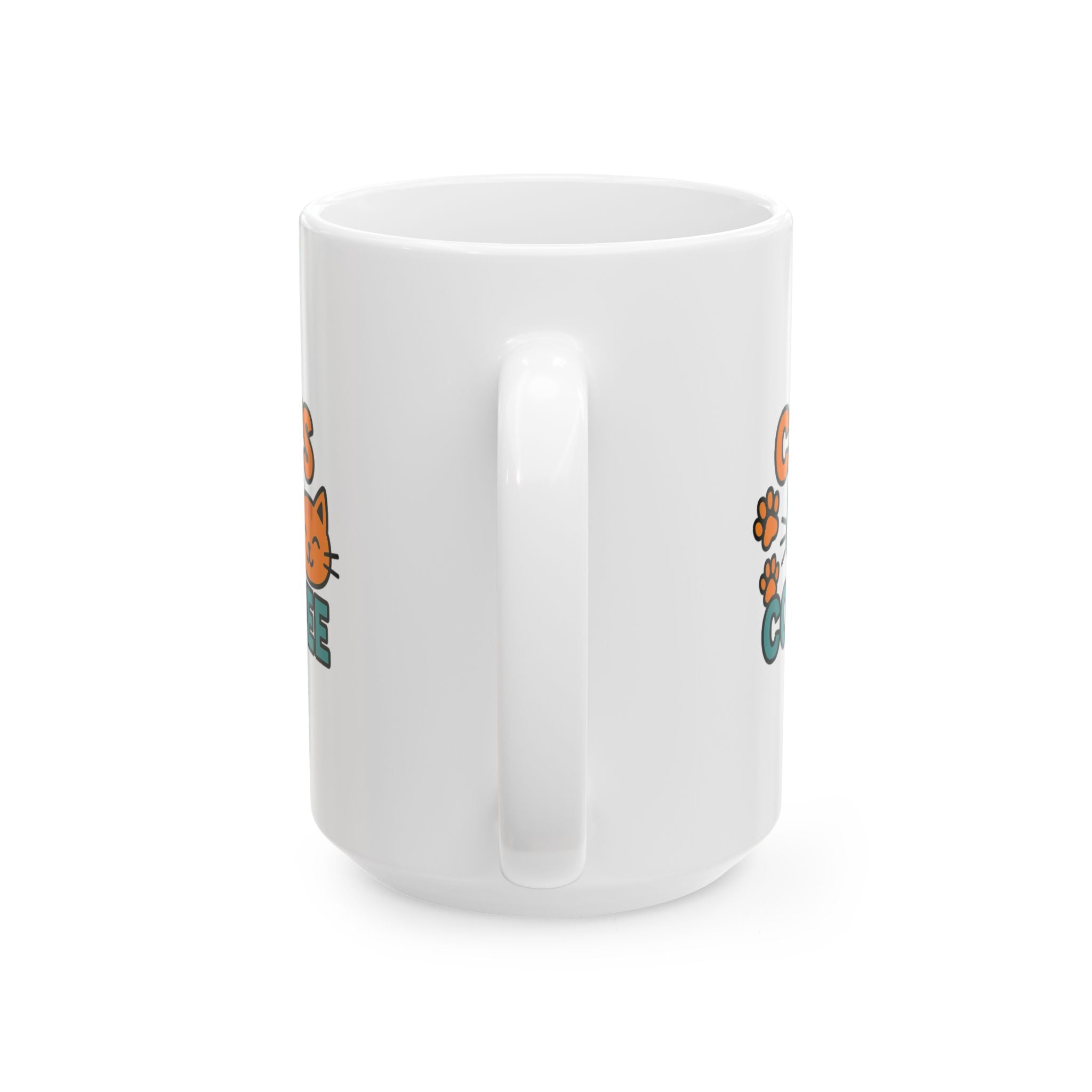 Powered By Coffee And Cat Naps Coffee Mug | Cat Mom Gift | Ceramic Mug