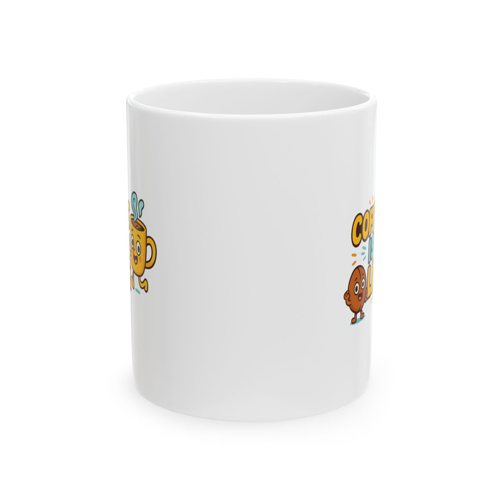 Living My Best Life Meaning Coffee Coffee Mug | Coffee Lover Humor | Ceramic Mug