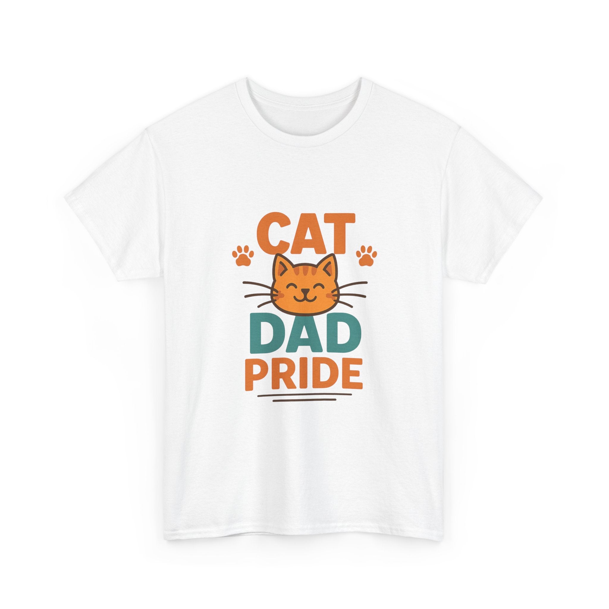 Cat Dad Just Here For The Cats T-Shirt | Cat Humor Gift | Graphic Tee