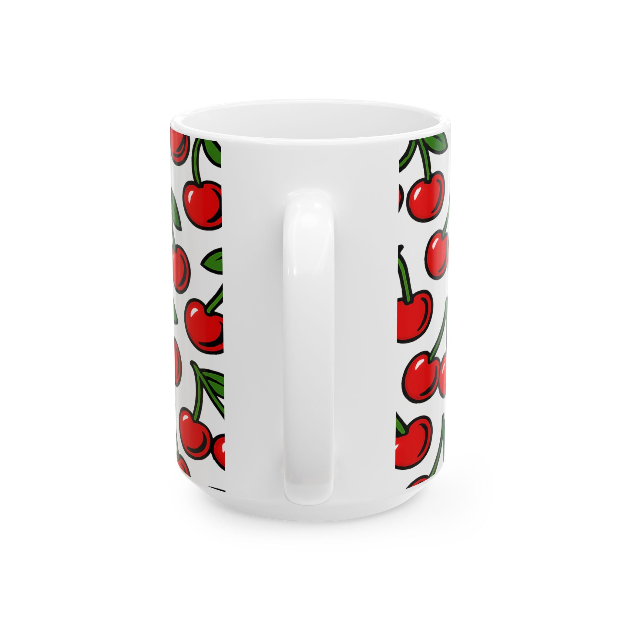 Bold Cherries Full Wrap Coffee Mug | Fruit Gift | Ceramic Mug