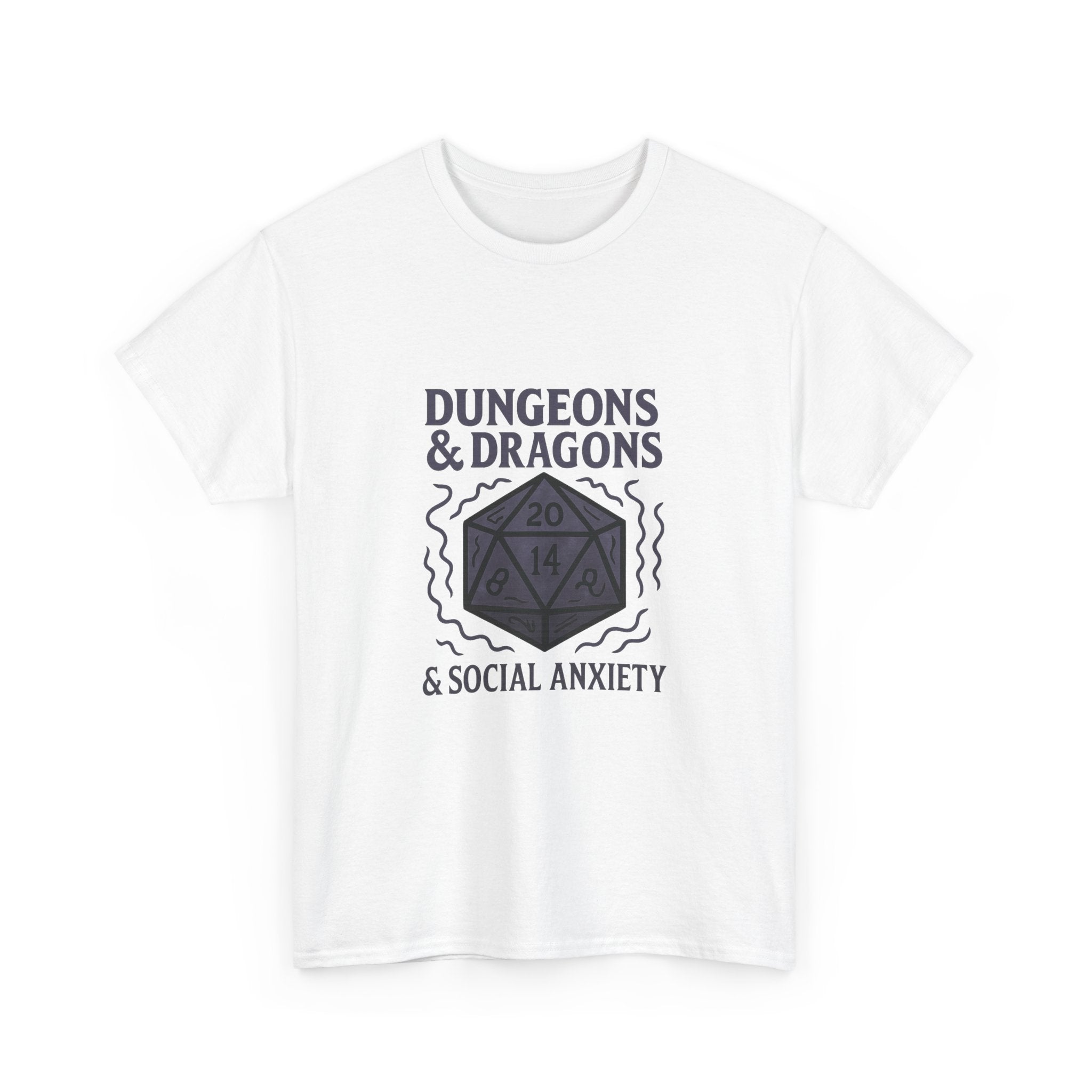 Dungeons And Dragons And Social Anxiety T-Shirt | Unique Gift | Graphic Tee