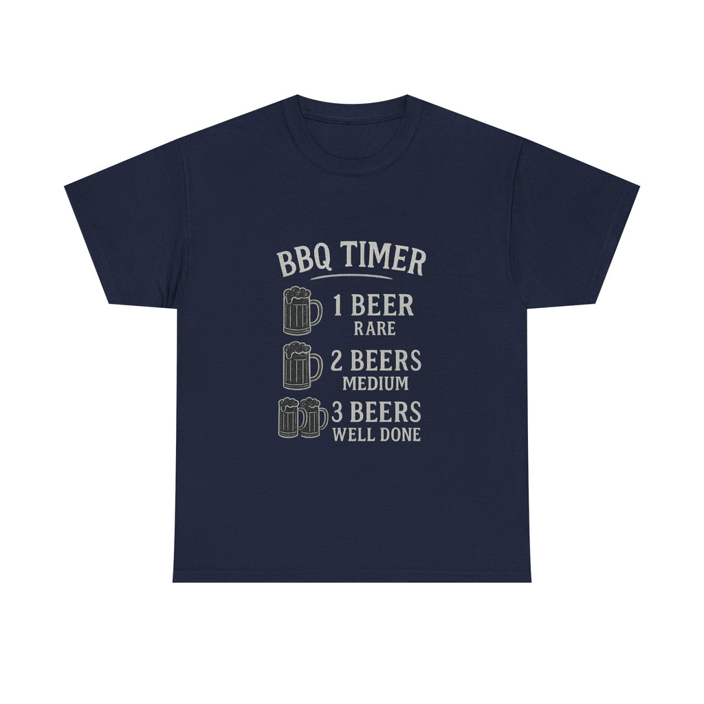 BBQ Timer Beer Drinking Grilling T-Shirt | Unique Gift | Graphic Tee