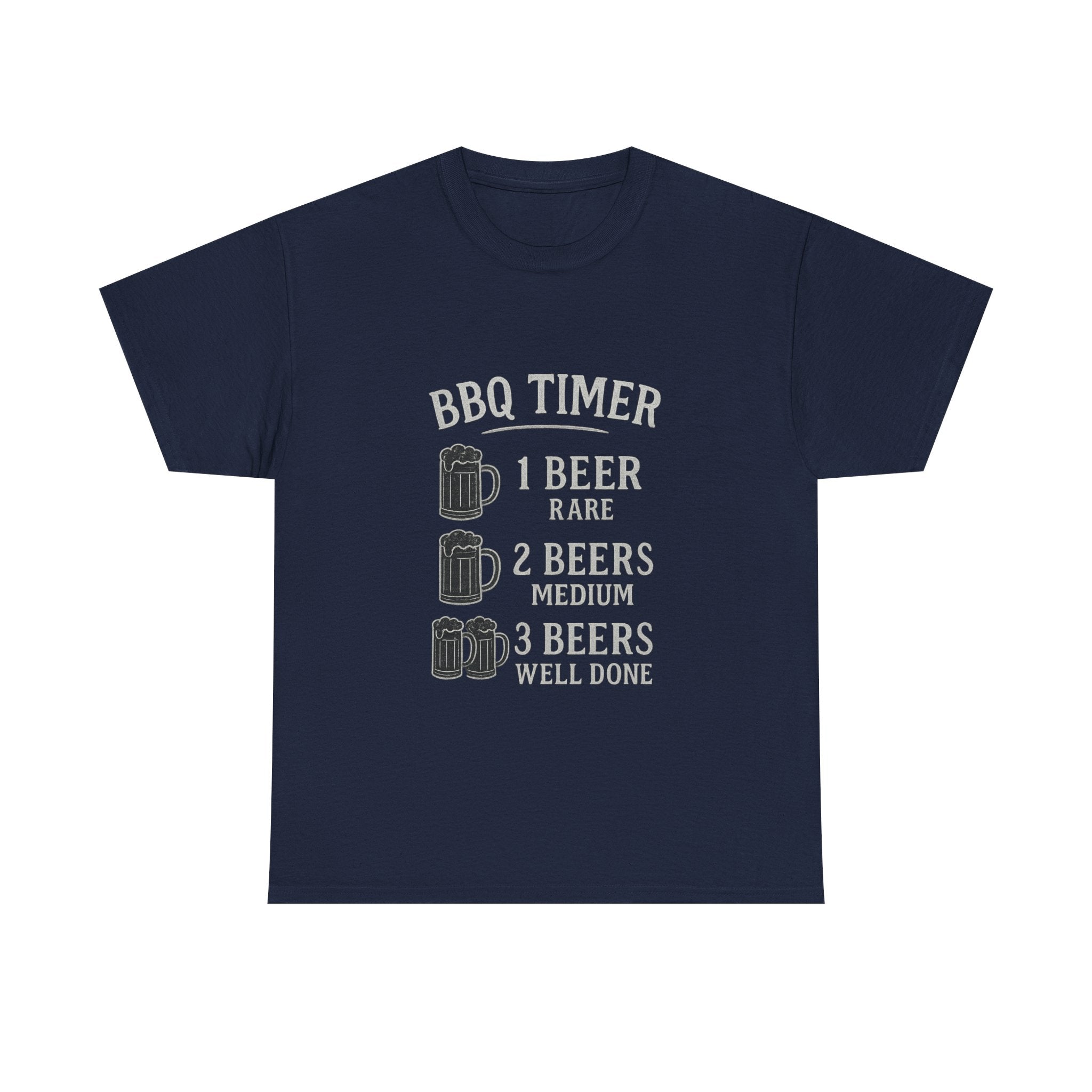 BBQ Timer Beer Drinking Grilling T-Shirt | Unique Gift | Graphic Tee
