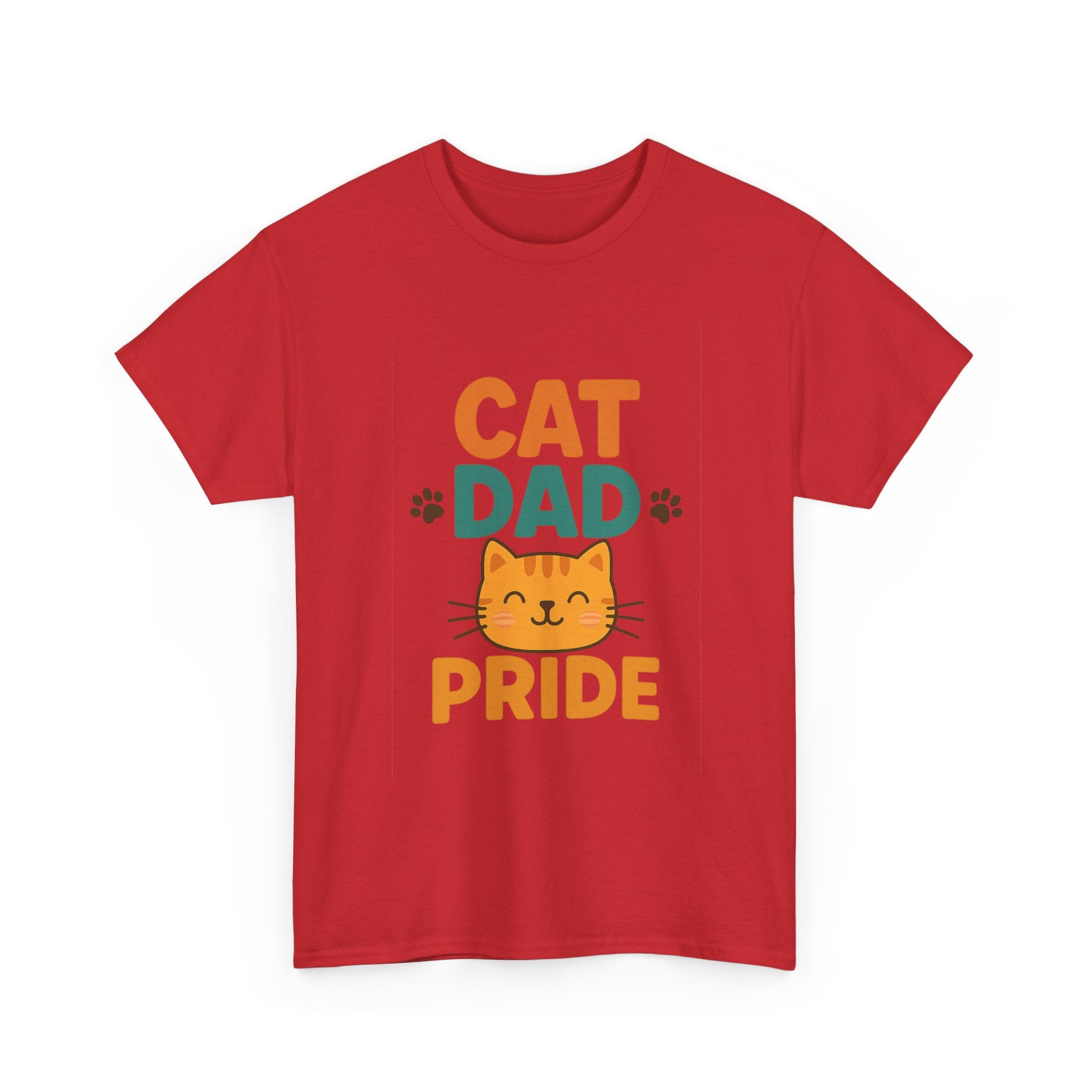 Cat Dad Fueled By Coffee T-Shirt | Funny Cat Gift | Graphic Tee