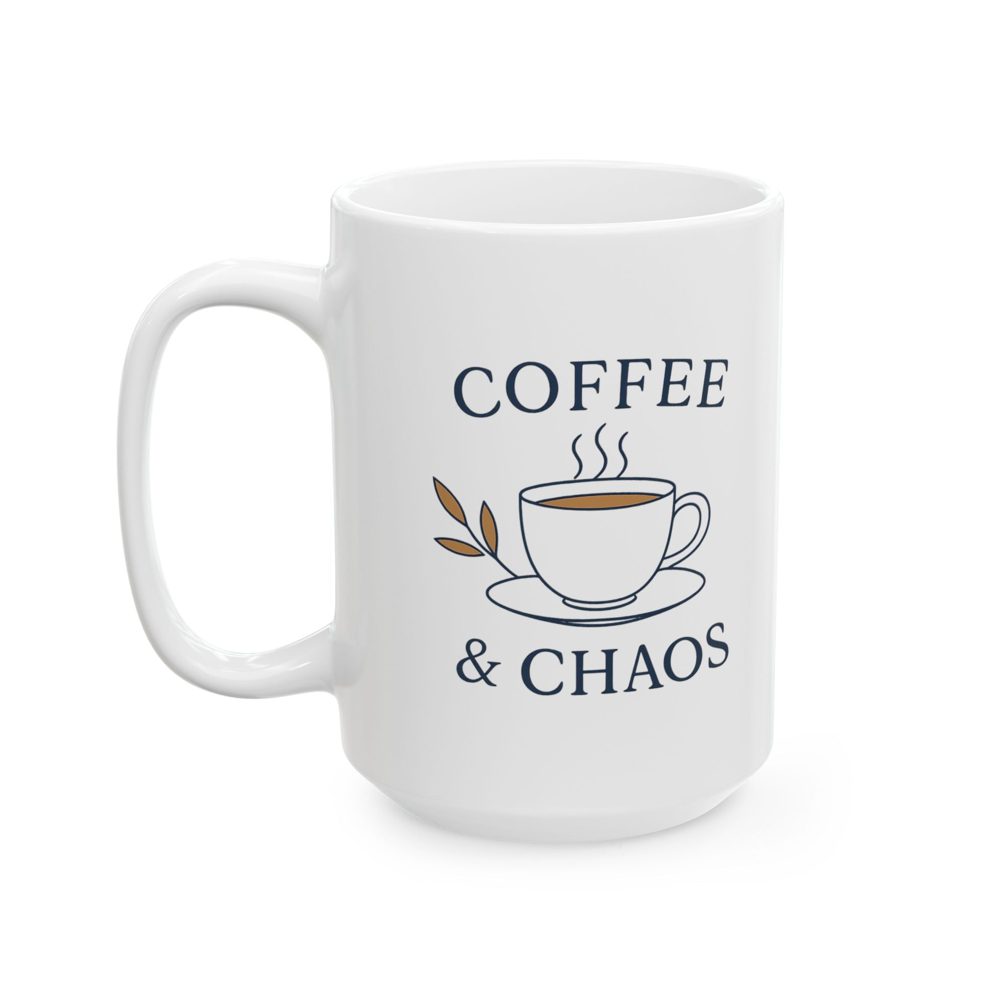 Coffee And Chaos That Is The Plan Coffee Mug | Funny Chaos Gift | Ceramic Mug