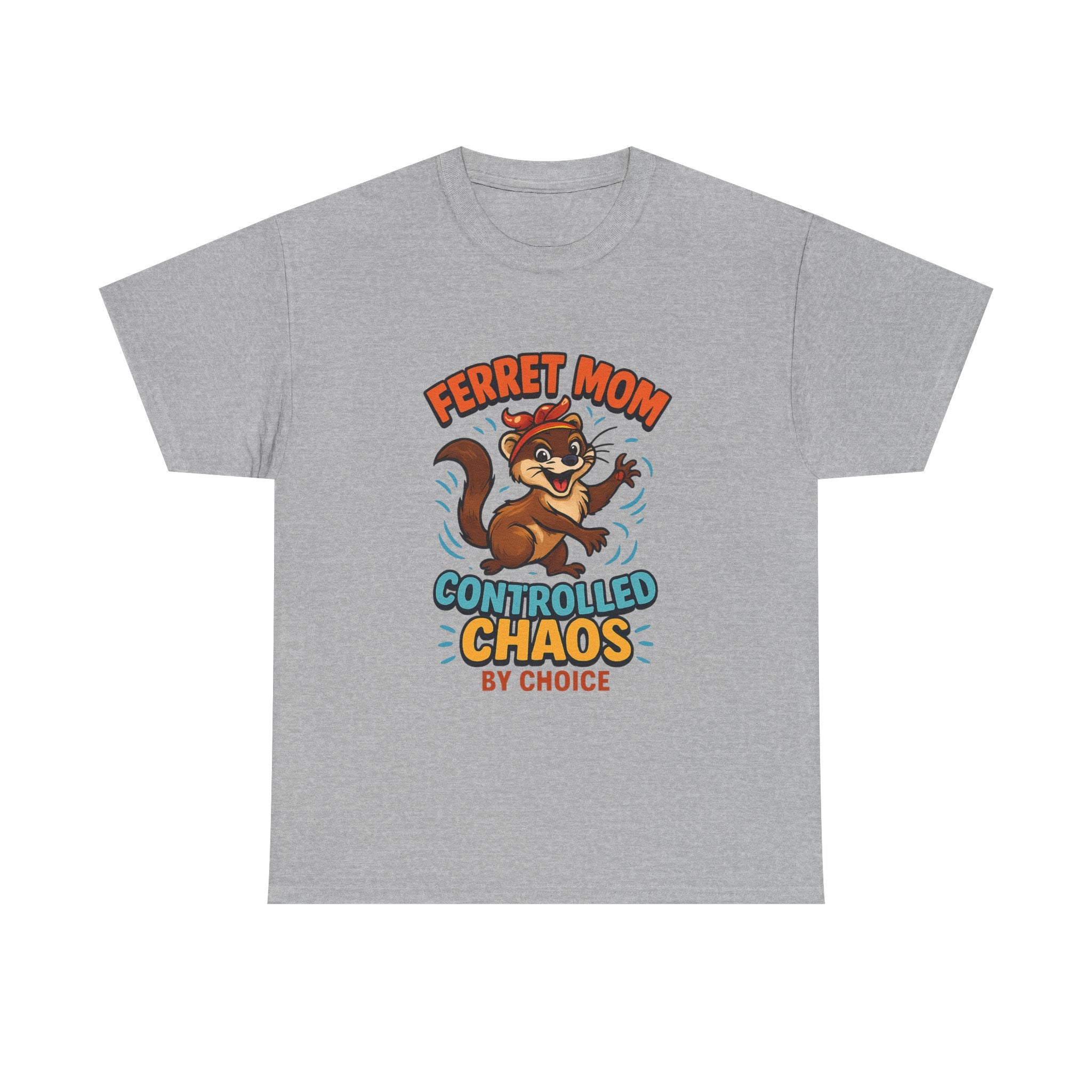 Ferret Mom Controlled Chaos By Choice T-Shirt | Gift for Mom | Graphic Tee