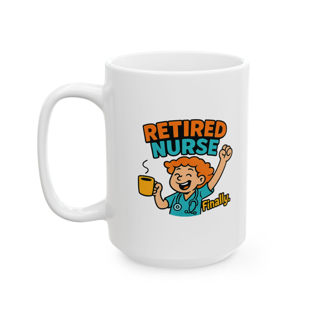 Retired Nurse Old Habits Die Hard Coffee Mug | Funny Retirement Nurse Gift | Ceramic Mug