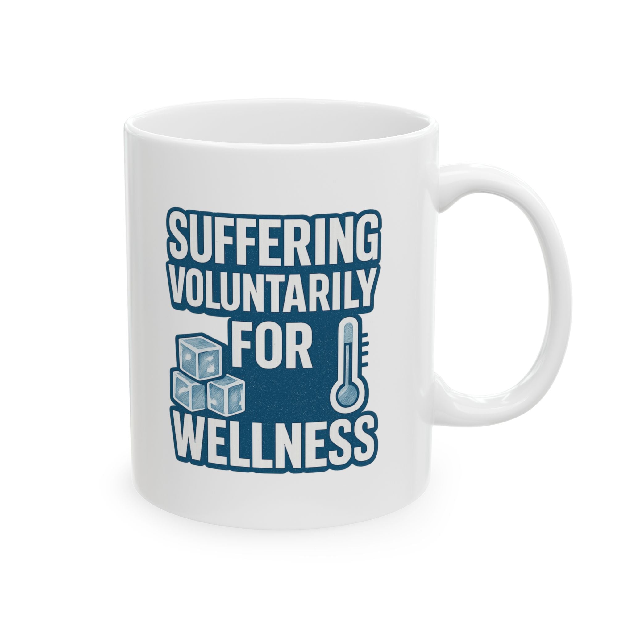 Cold Plunge Addict Suffering Voluntarily For Wellness Coffee Mug | Unique Gift | Ceramic Mug