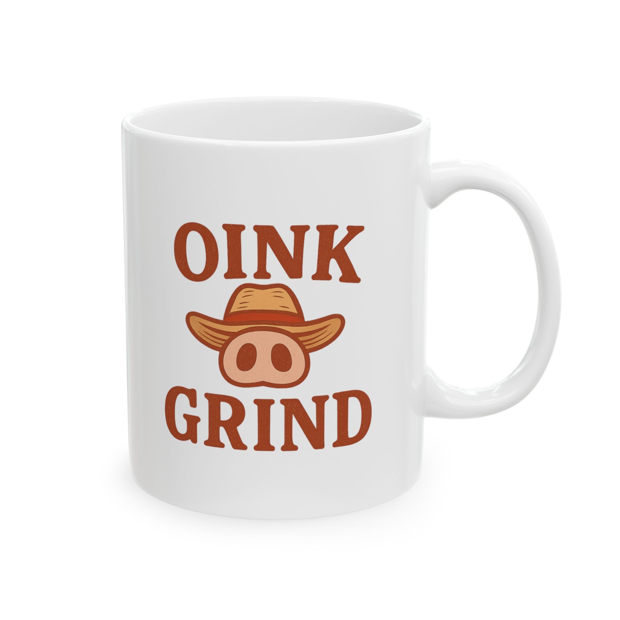 Pig Farmer Oink And Grind Coffee Mug | Unique Gift | Ceramic Mug