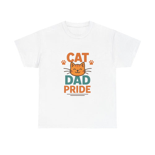 Cat Dad Just Here For The Cats T-Shirt | Cat Humor Gift | Graphic Tee