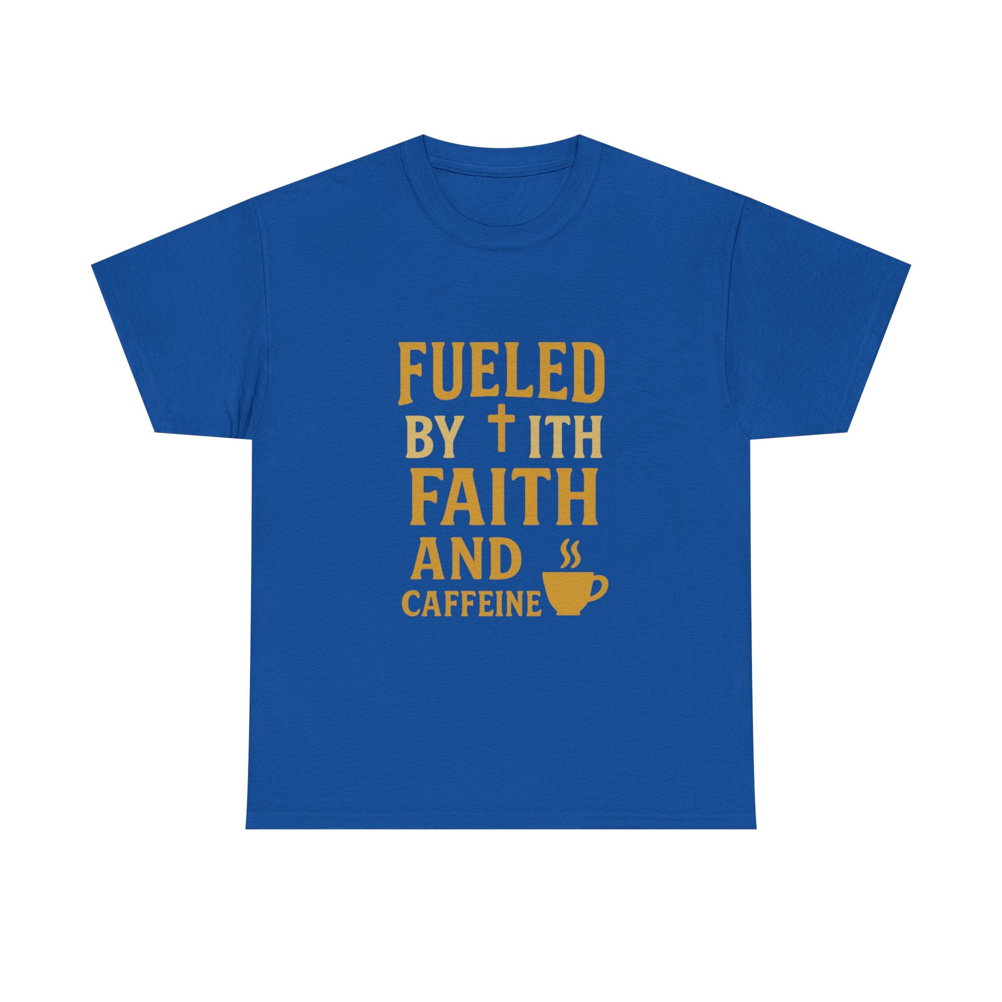 Fueled by Faith and Caffeine T-Shirt | Unique Gift | Graphic Tee