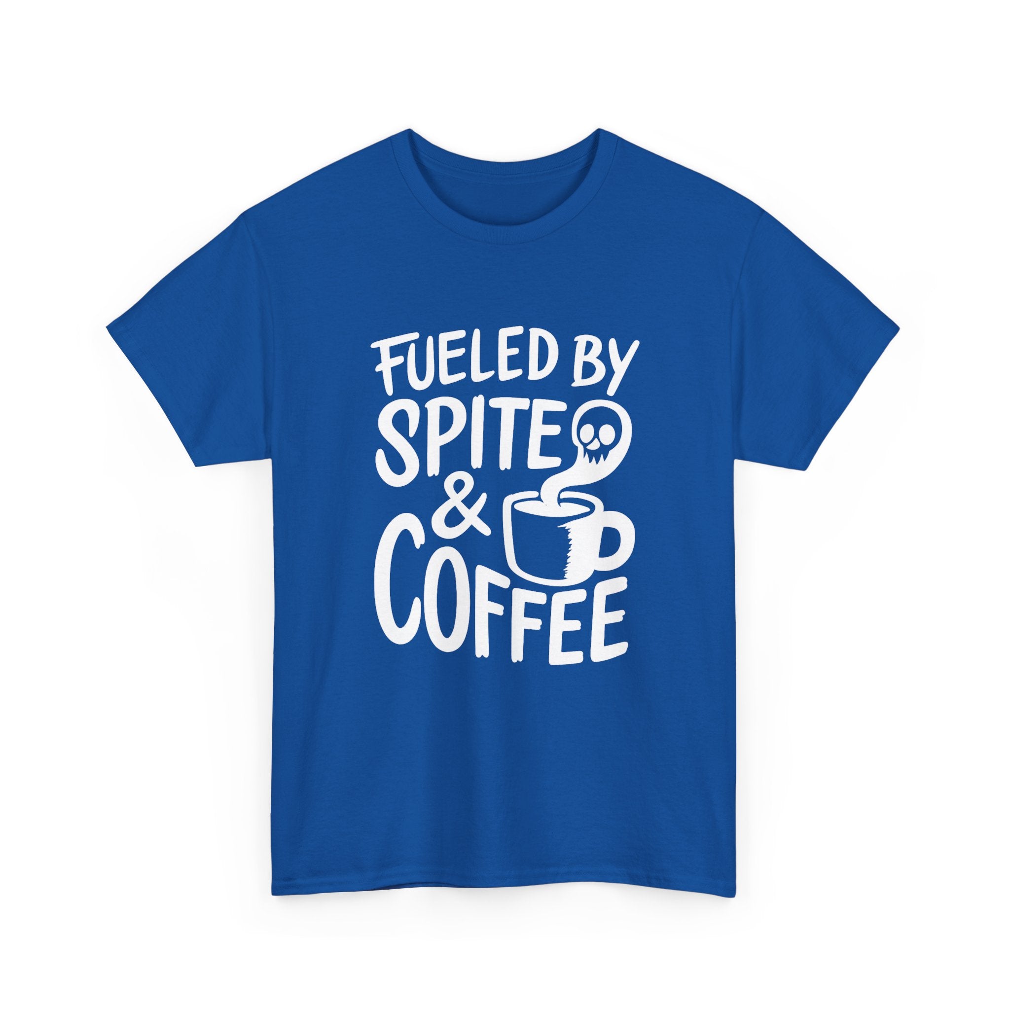 Fueled By Spite And Coffee Funny T-Shirt | Coffee Lover Gift | Graphic Tee