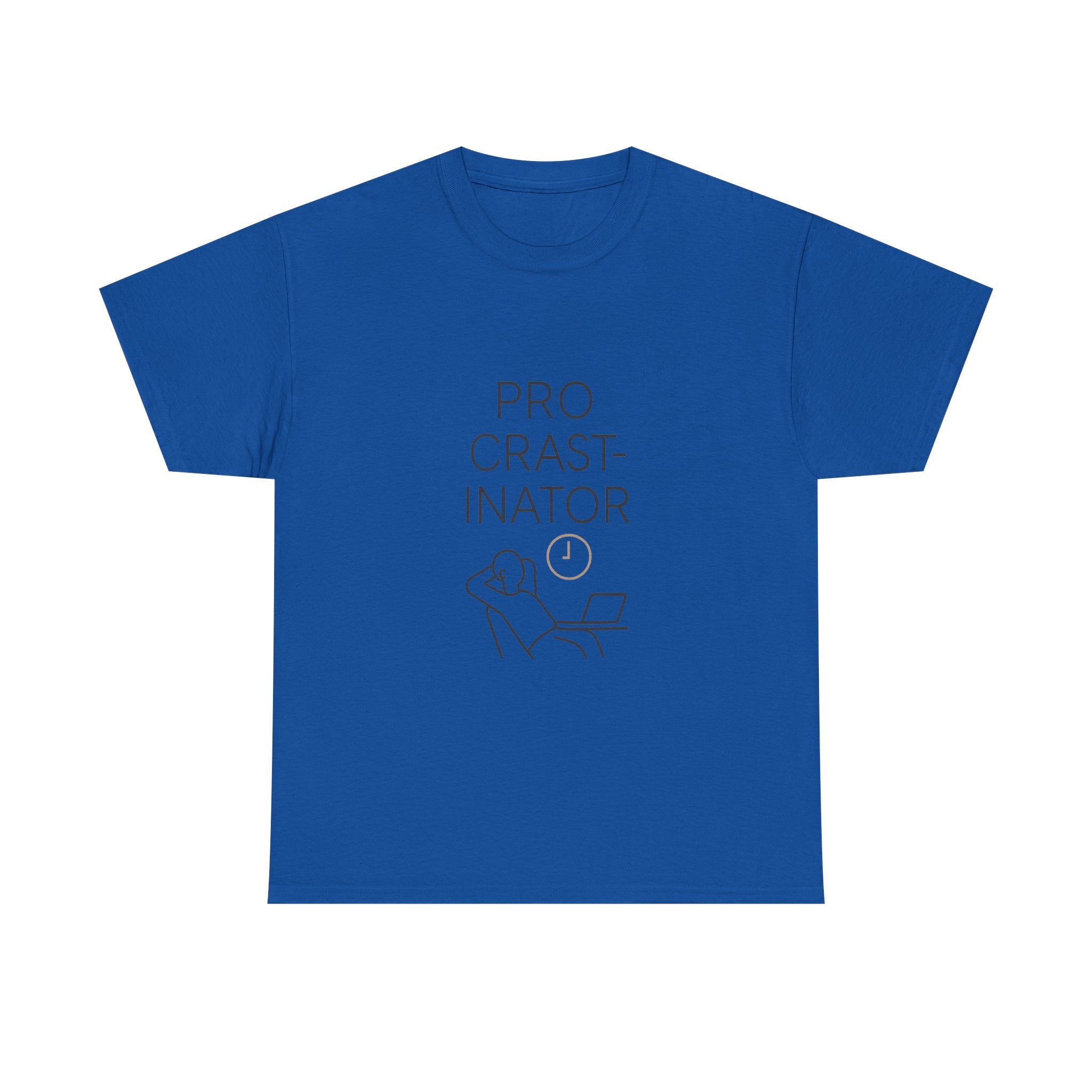 Powered By Procrastination T-Shirt | Funny Procrastinator Gift | Graphic Tee