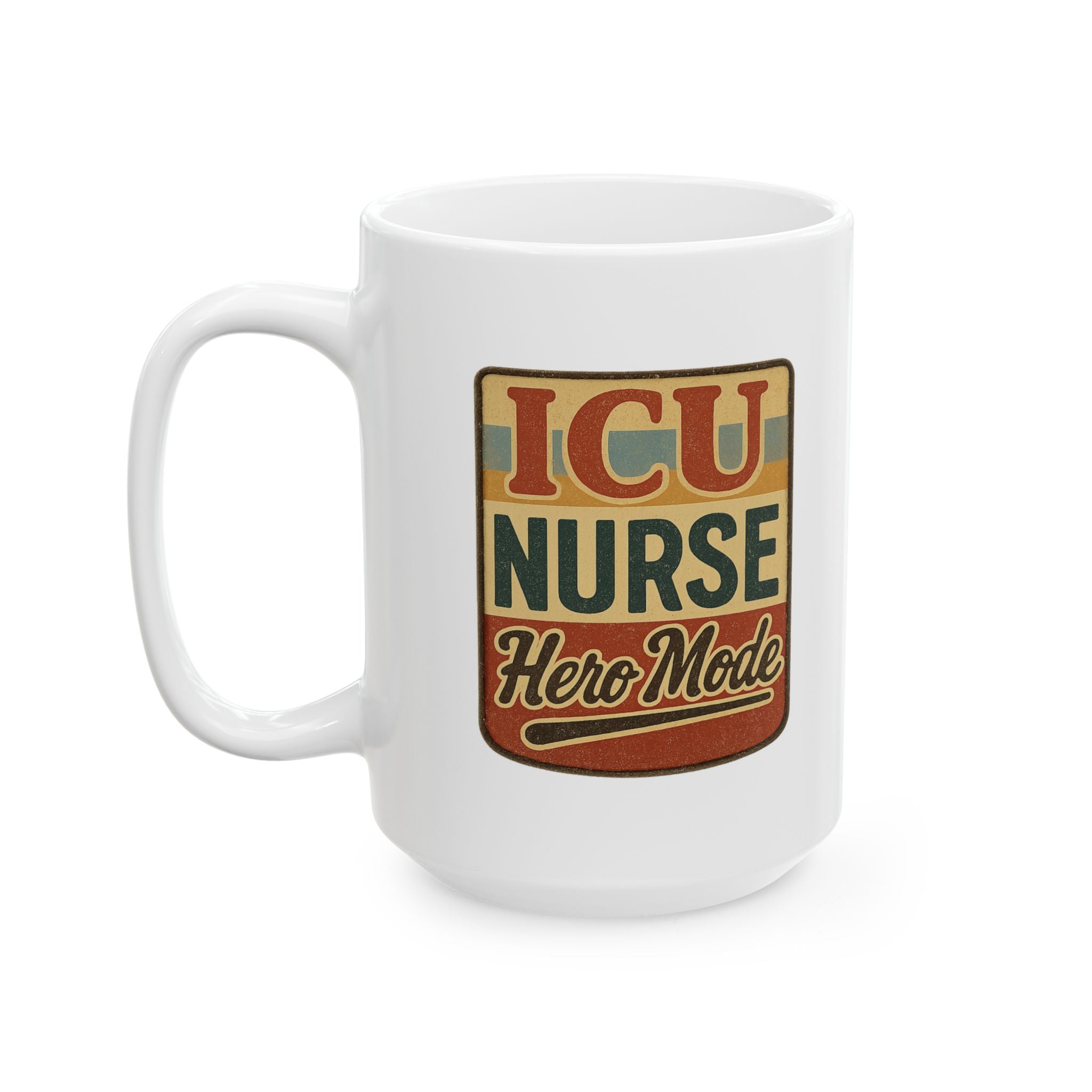 Intensive Care Nurse Fueled By Coffee Coffee Mug | ICU Nurse Humor | Ceramic Mug