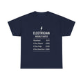 Electrician Hourly Rate Profession T-Shirt | Unique Gift | Graphic Tee