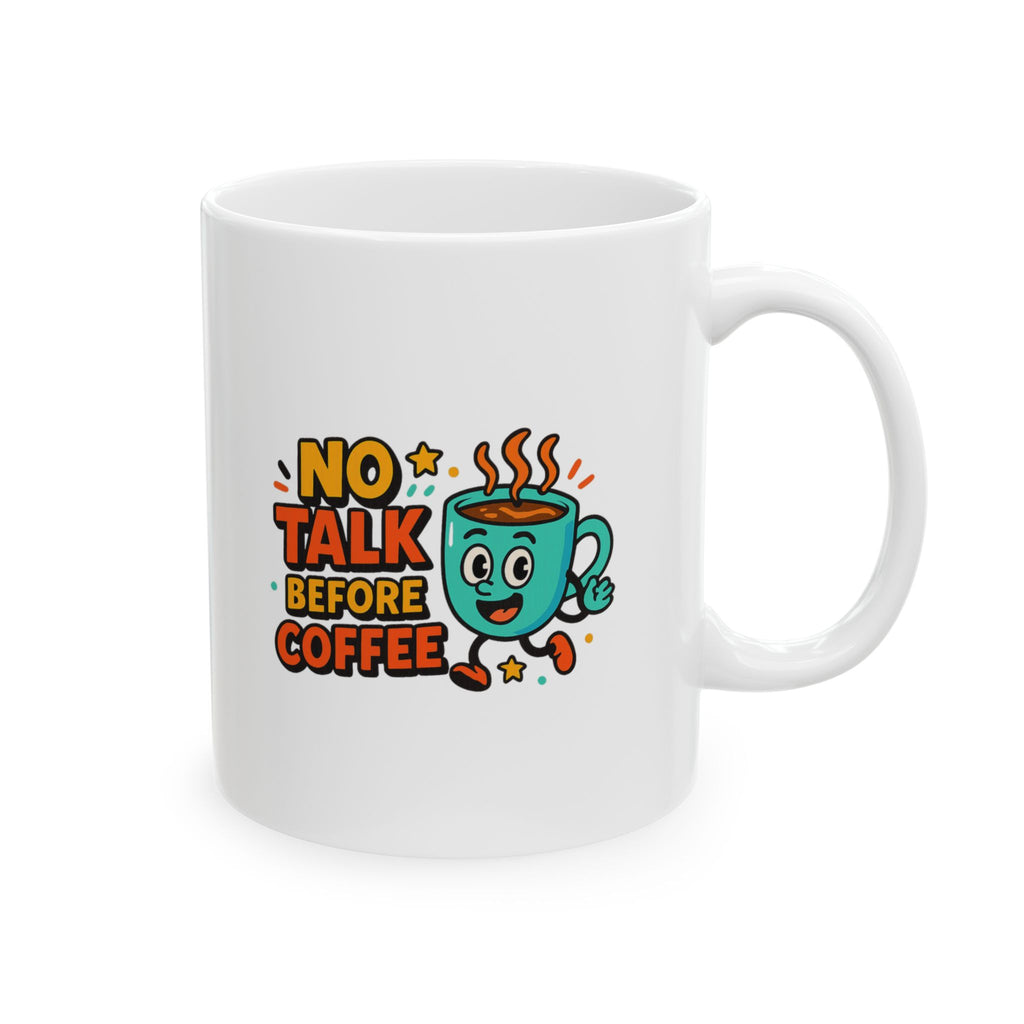 Pre Coffee Conversation Risk At Own Risk Coffee Mug | Funny Coffee Gift | Ceramic Mug
