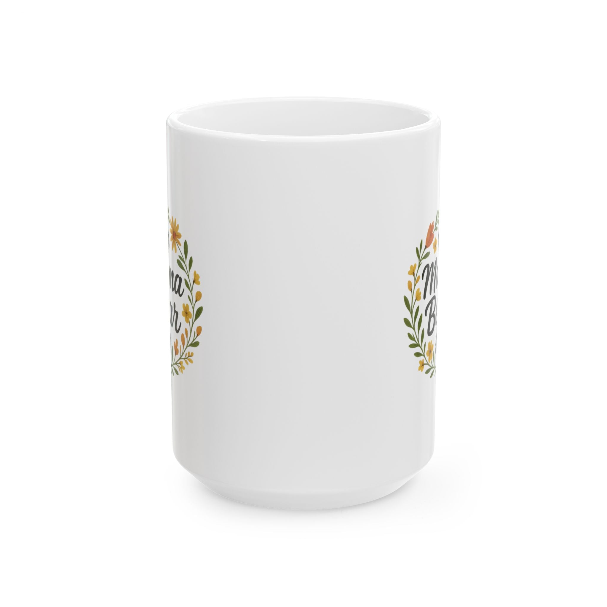 Mama Bear Floral Coffee Mug | Unique Gift | Ceramic Mug